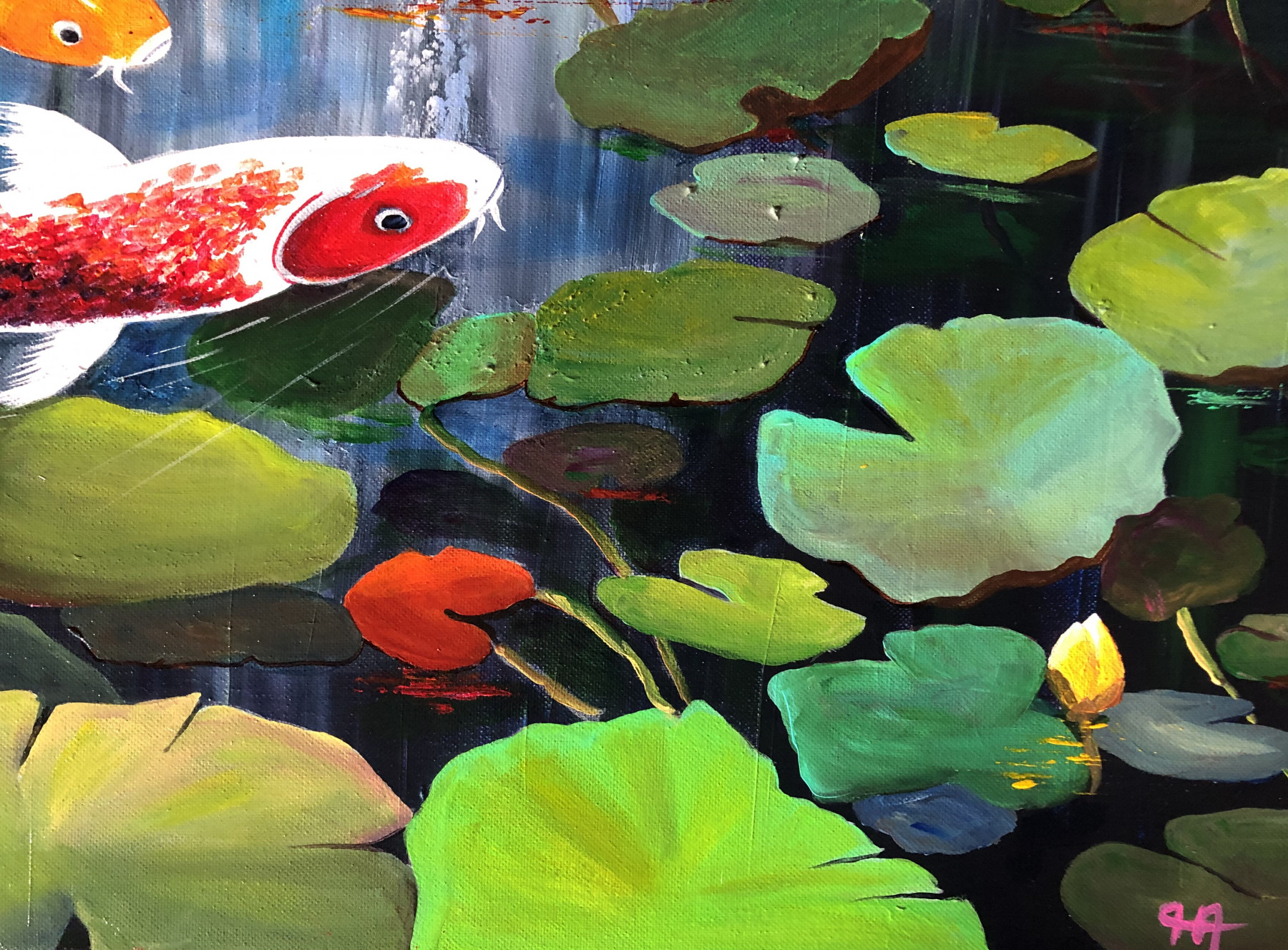 Françoise Augustine, Jardin d'hiver, peinture - Galerie de vente et d’achat d’art contemporain en ligne Artalistic