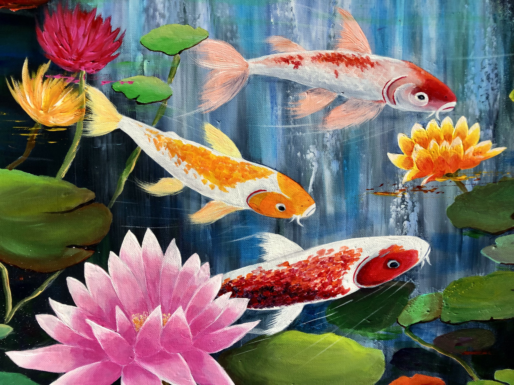 Françoise Augustine, Jardin d'hiver, peinture - Galerie de vente et d’achat d’art contemporain en ligne Artalistic