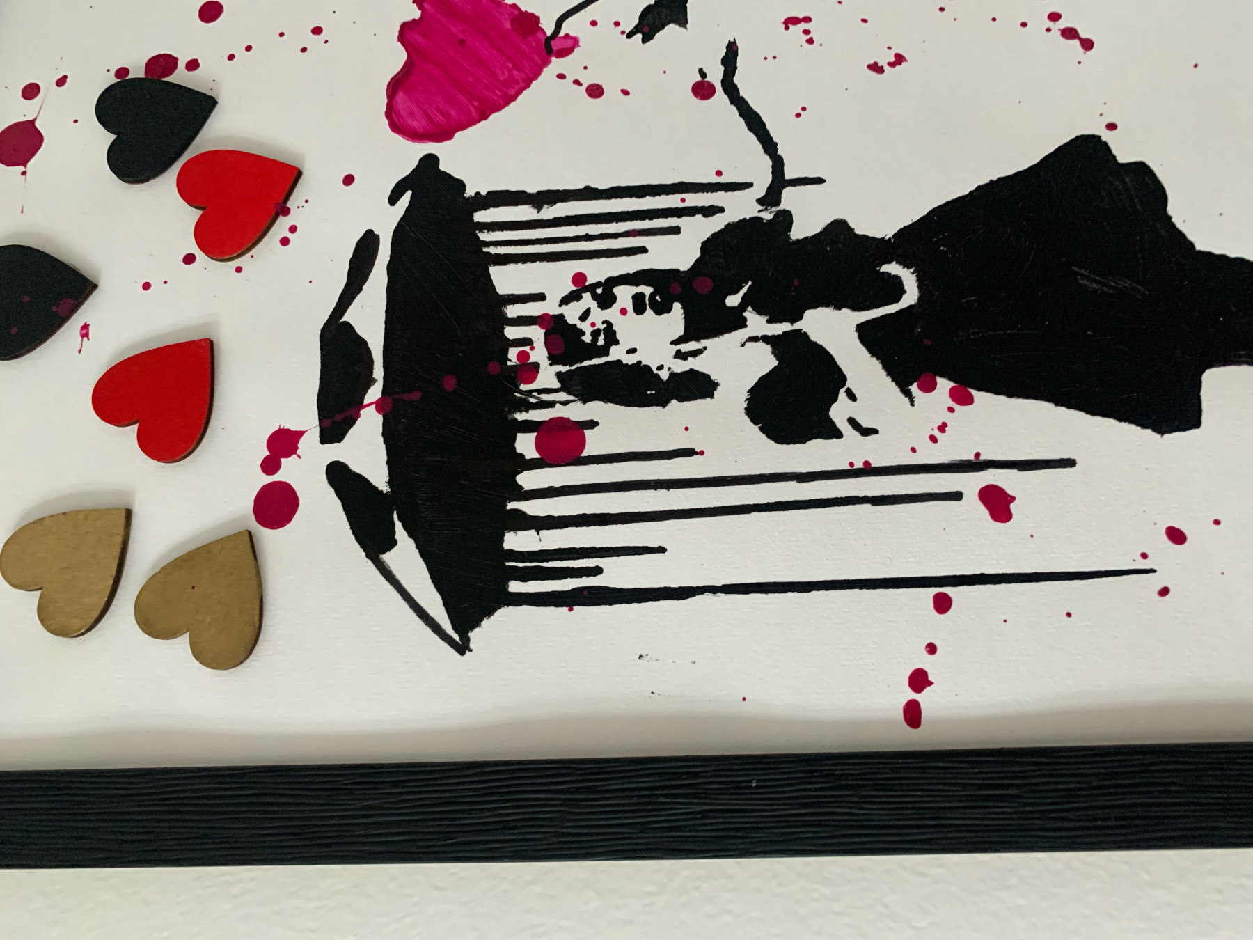 Rose, Raining, peinture - Galerie de vente et d’achat d’art contemporain en ligne Artalistic