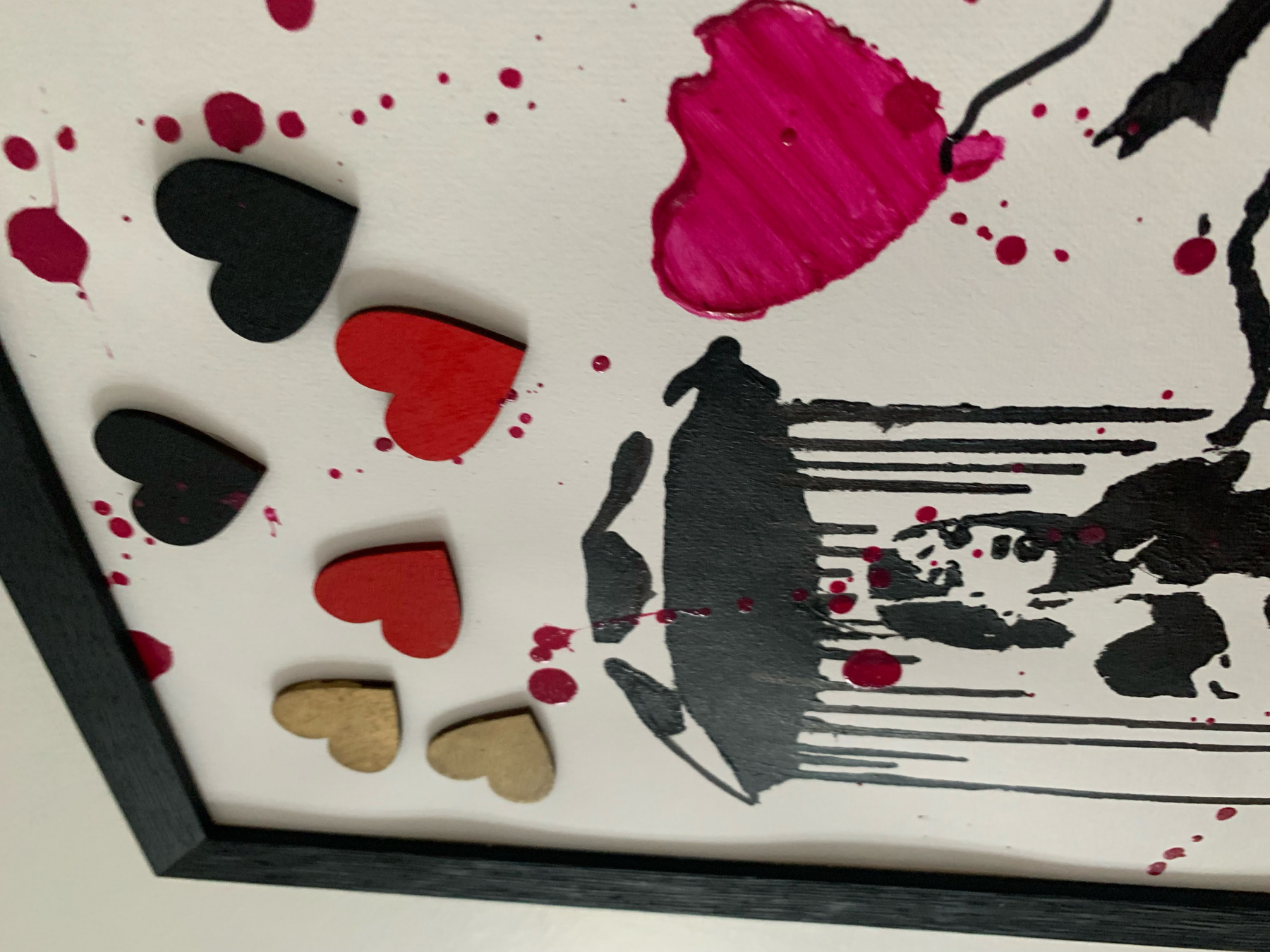 Rose, Raining, peinture - Galerie de vente et d’achat d’art contemporain en ligne Artalistic