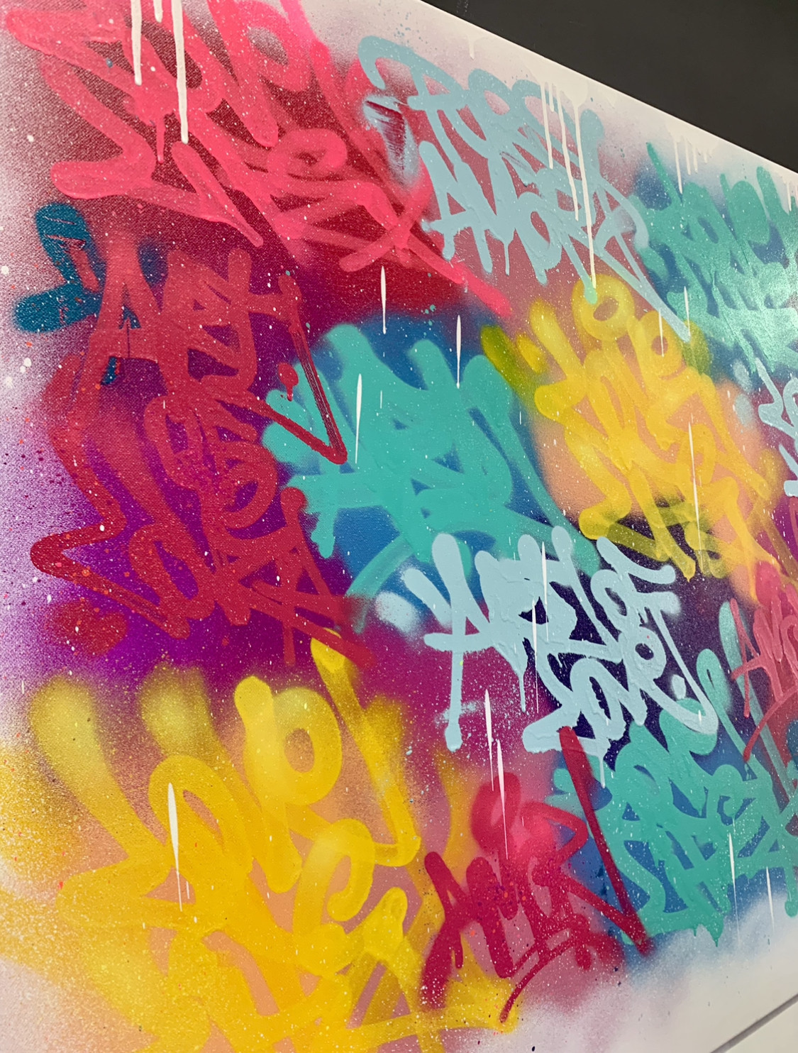 Pablito Mourer, Snowy lettering, peinture - Galerie de vente et d’achat d’art contemporain en ligne Artalistic