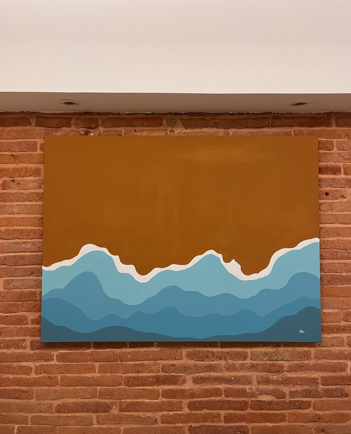 Moi, Prendre la plage en hiver, peinture - Galerie de vente et d’achat d’art contemporain en ligne Artalistic