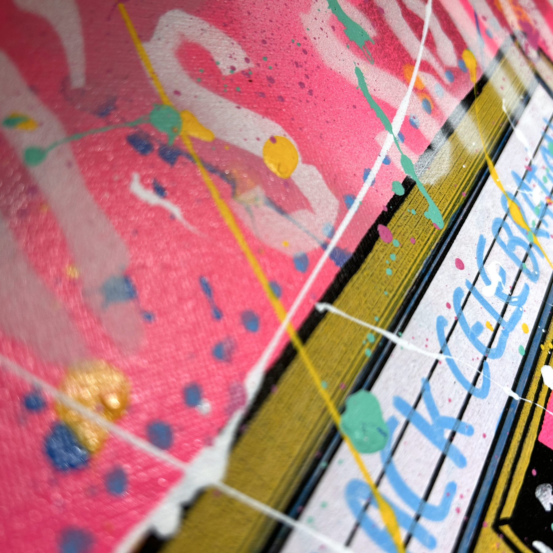 Secam, K7 pink, peinture - Galerie de vente et d’achat d’art contemporain en ligne Artalistic