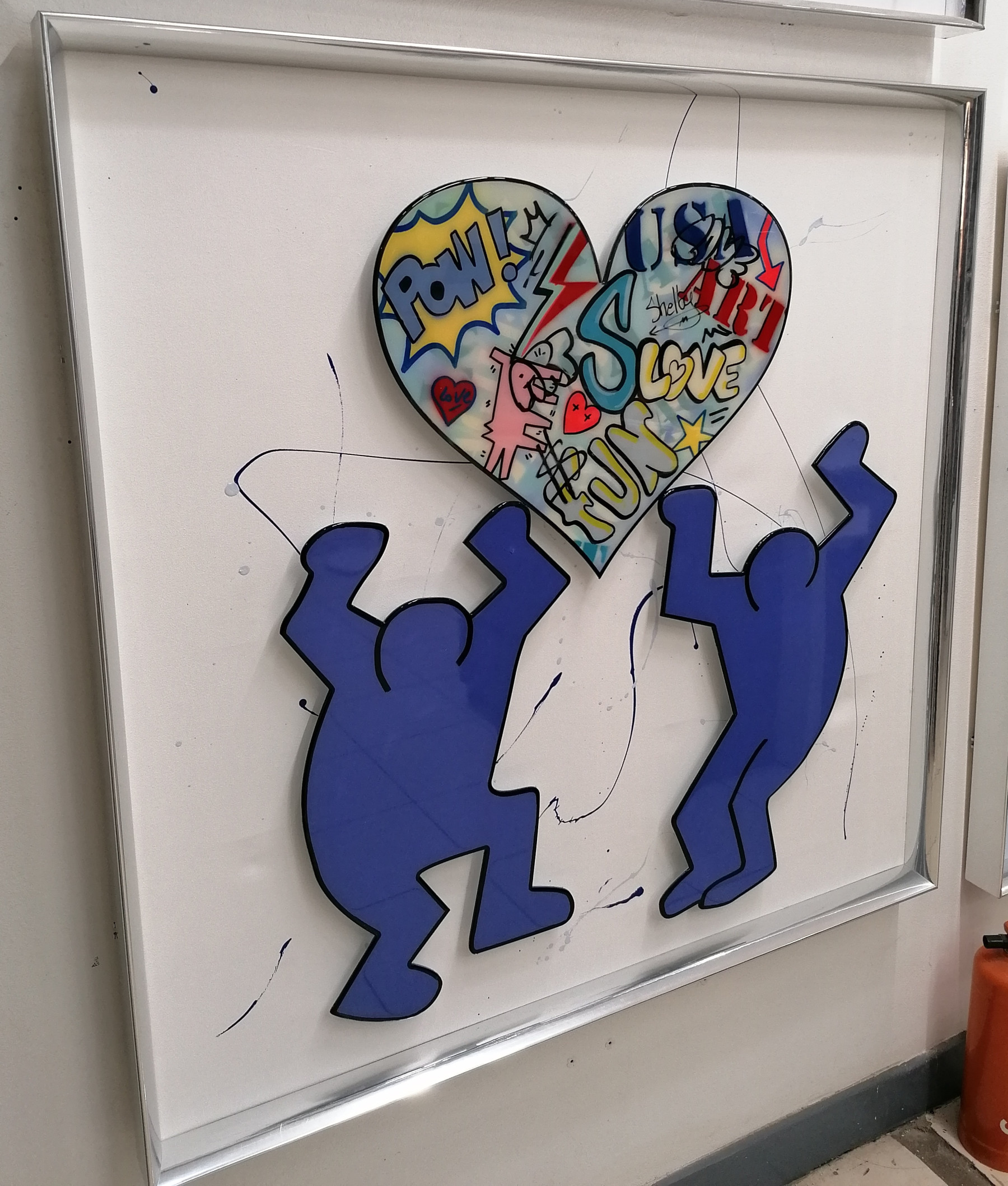 Shelby, Tribute to Keith Haring, peinture - Galerie de vente et d’achat d’art contemporain en ligne Artalistic