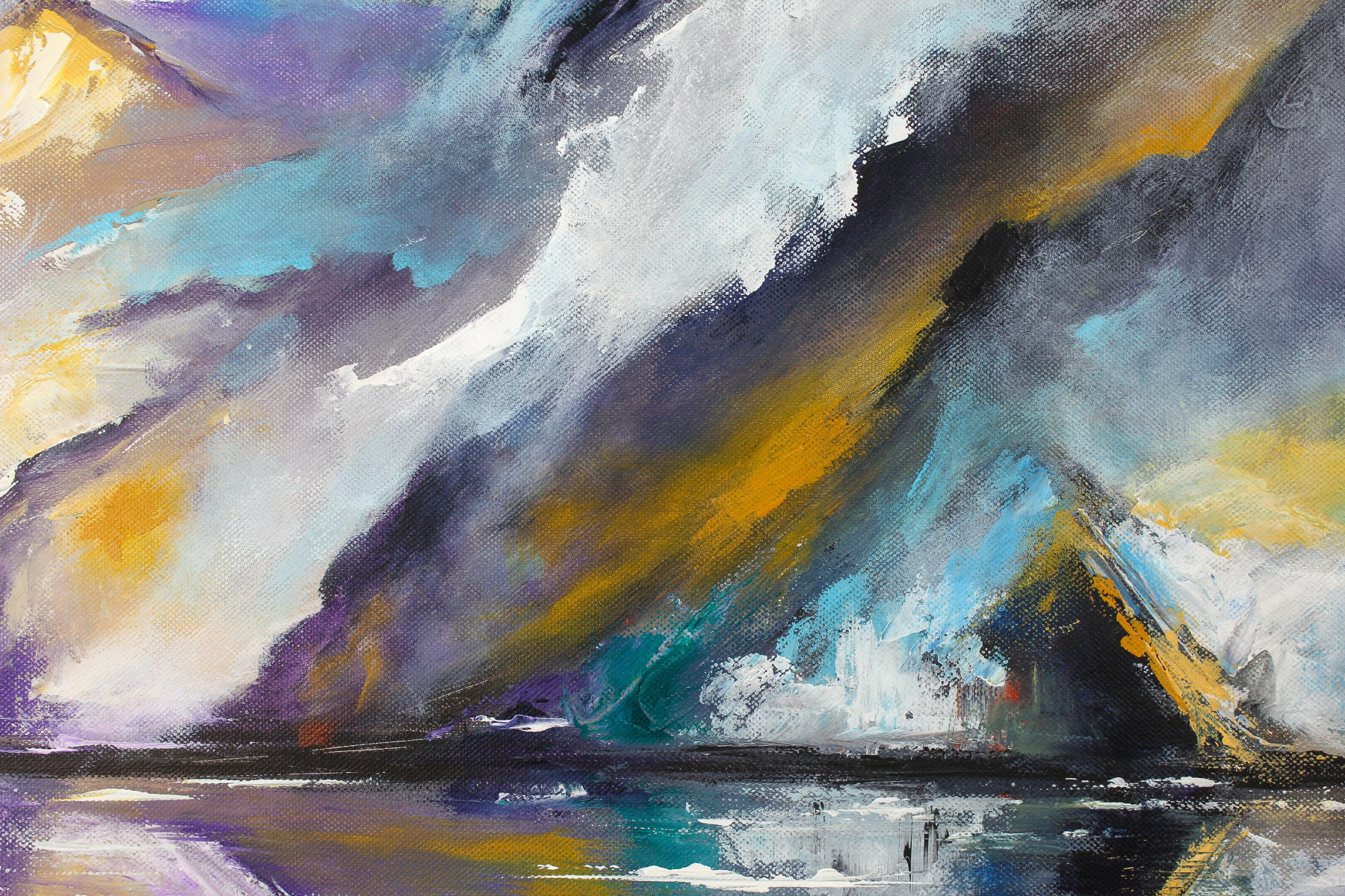 Helena Monniello, La grotte, peinture - Galerie de vente et d’achat d’art contemporain en ligne Artalistic