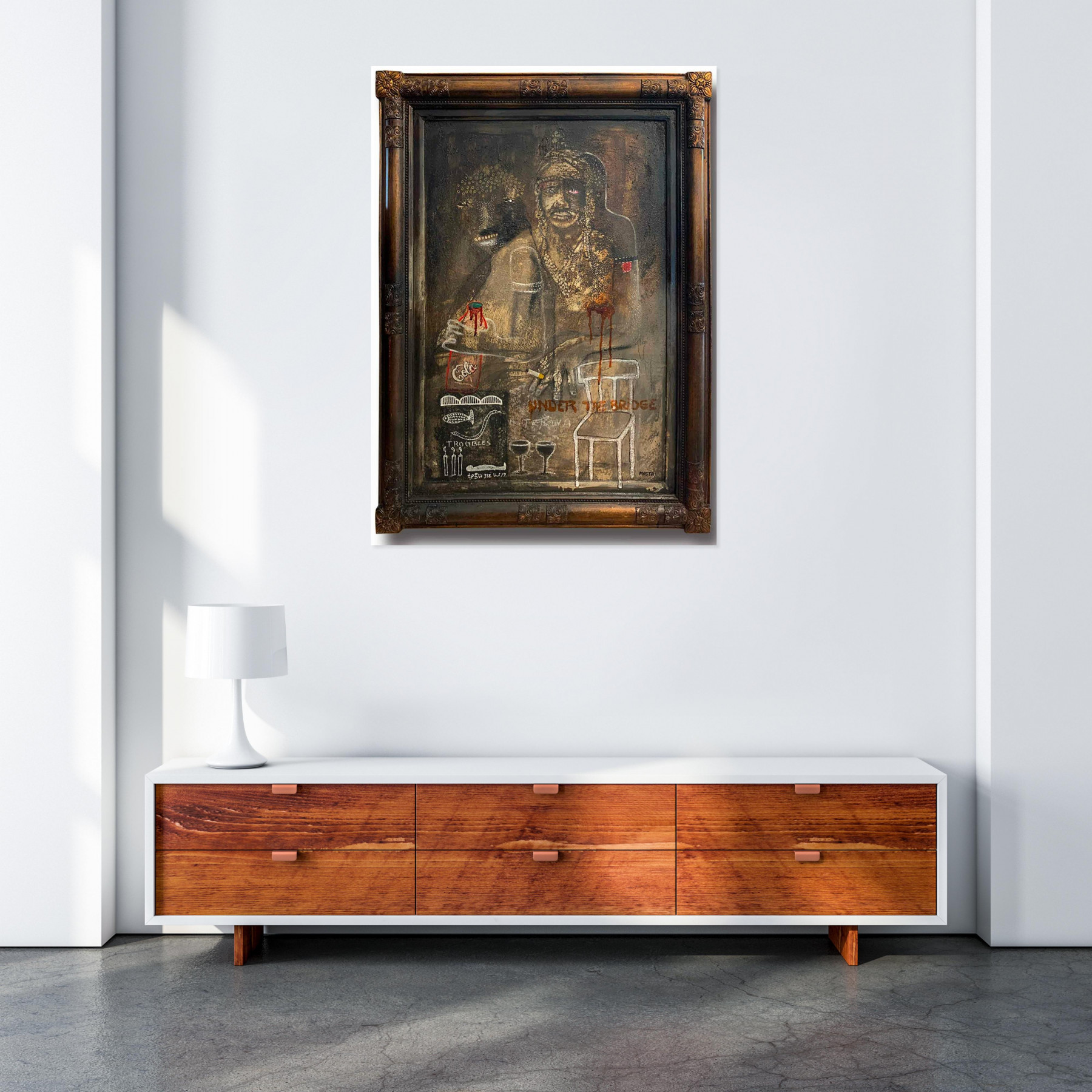 Masta, Fauteuil pour 2, peinture - Galerie de vente et d’achat d’art contemporain en ligne Artalistic