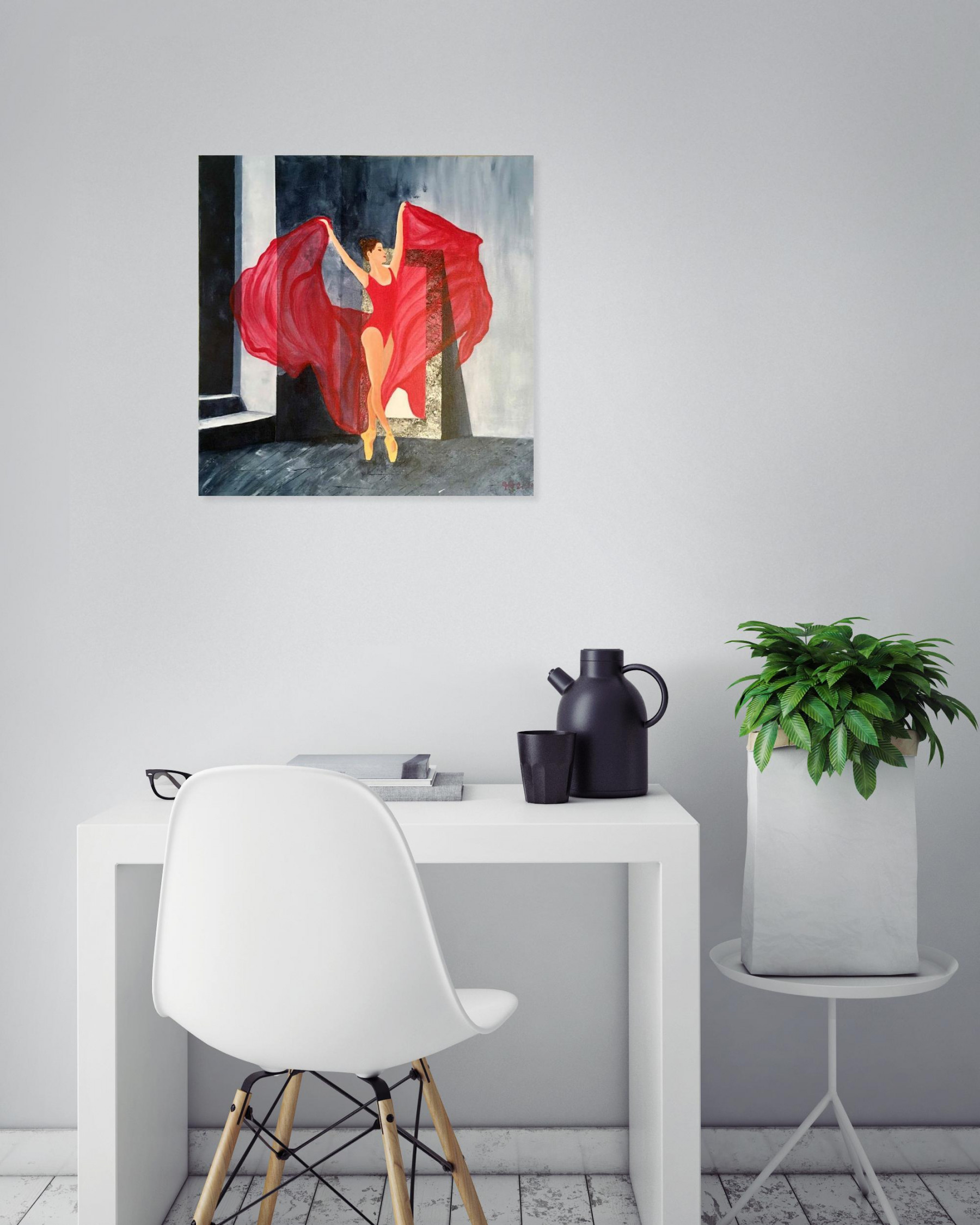 Françoise Augustine, Miroir, peinture - Galerie de vente et d’achat d’art contemporain en ligne Artalistic