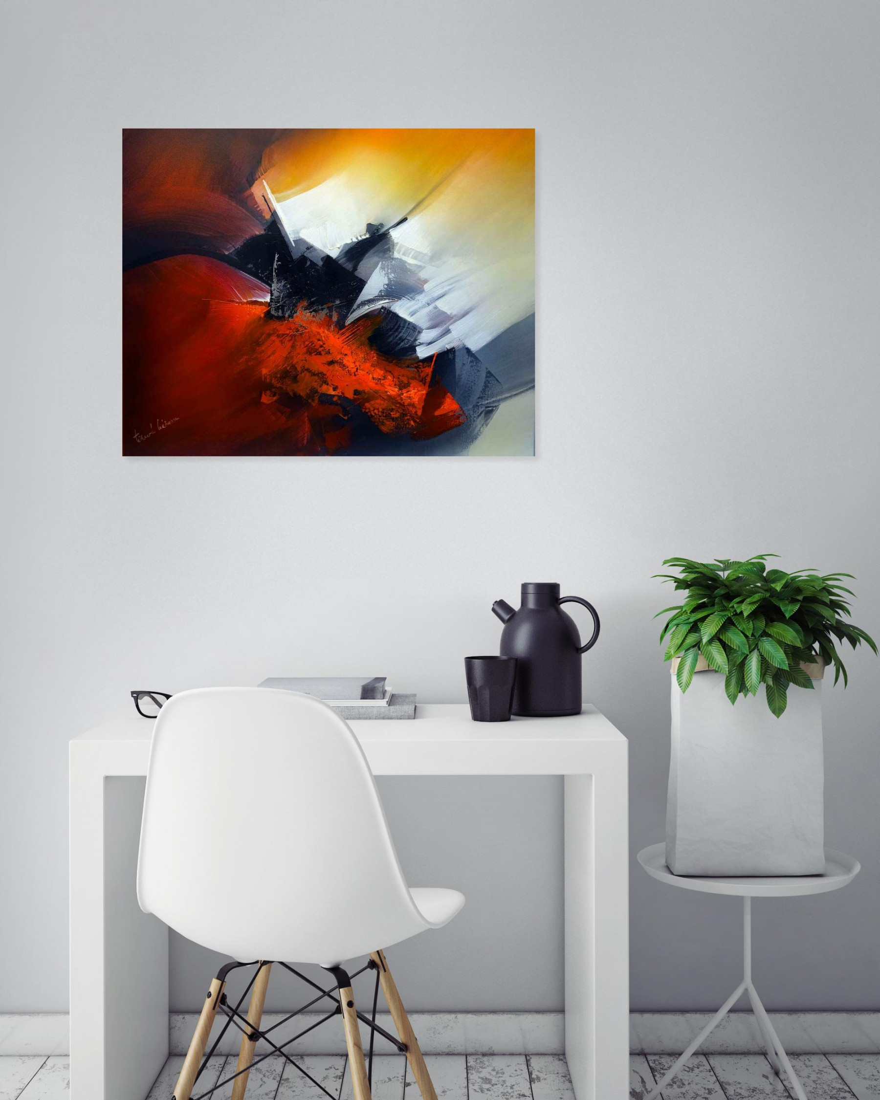 Tenurb-Géneau, Composition 638, peinture - Galerie de vente et d’achat d’art contemporain en ligne Artalistic