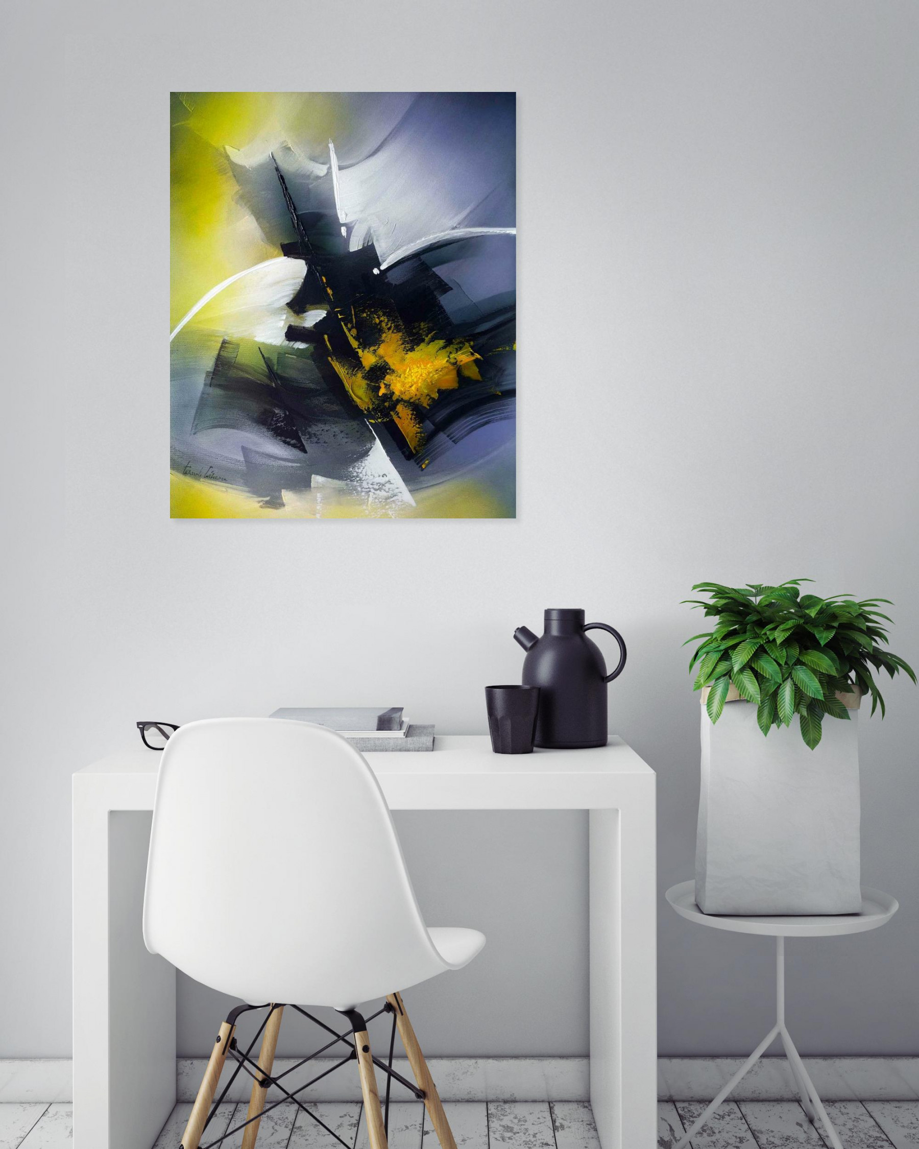 Tenurb-Géneau, Composition 643, peinture - Galerie de vente et d’achat d’art contemporain en ligne Artalistic