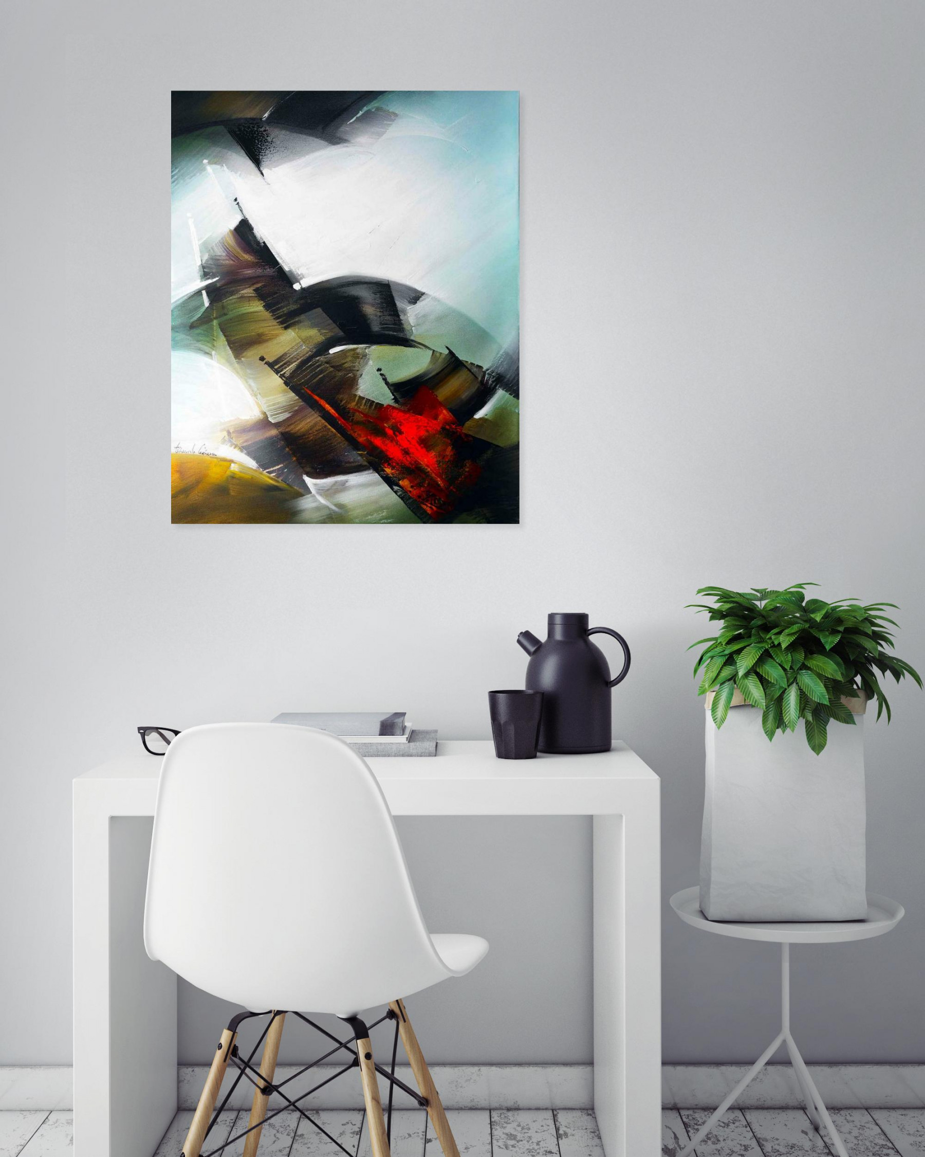 Tenurb-Géneau, Composition 644, peinture - Galerie de vente et d’achat d’art contemporain en ligne Artalistic