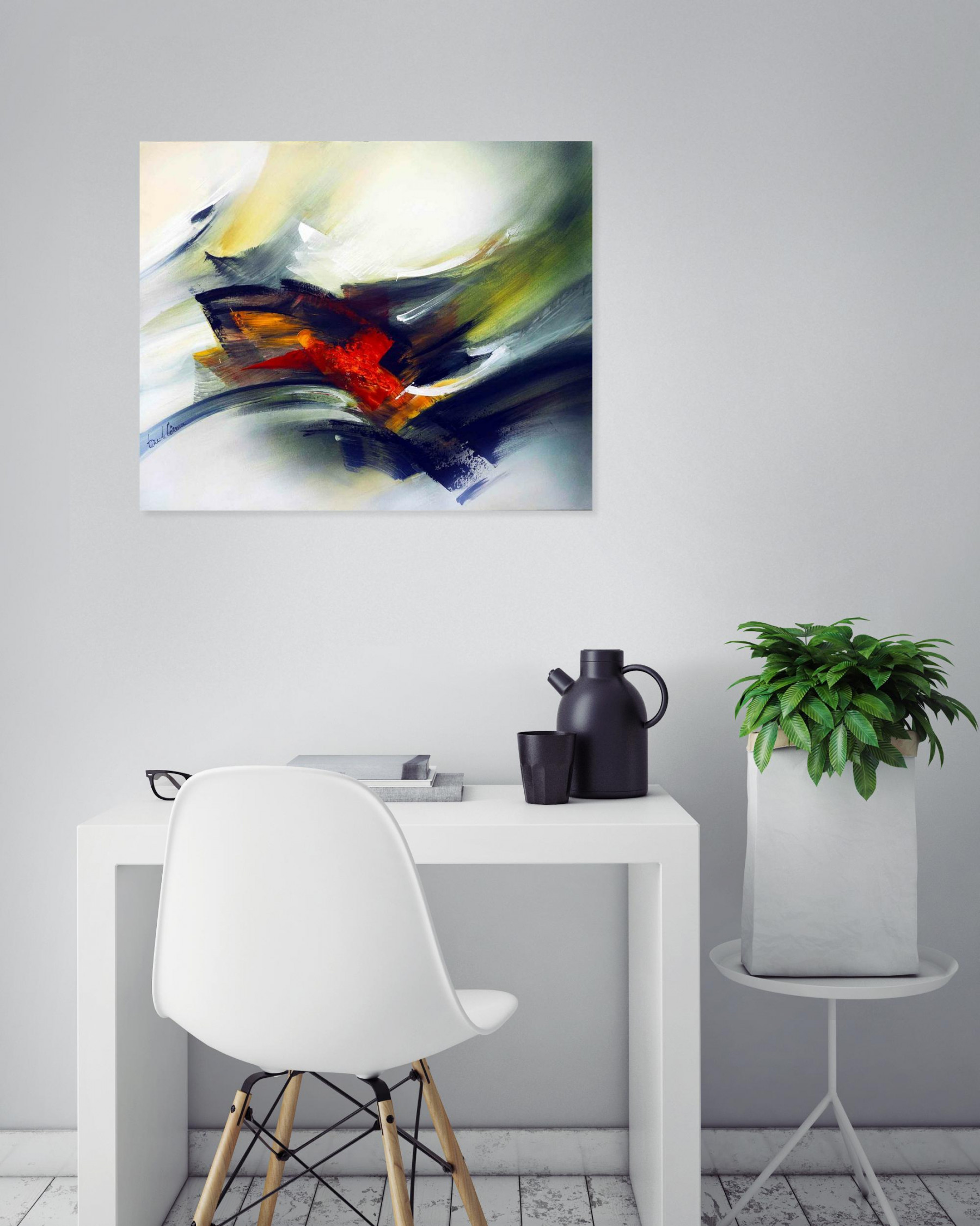 Tenurb-Géneau, composition 678, peinture - Galerie de vente et d’achat d’art contemporain en ligne Artalistic