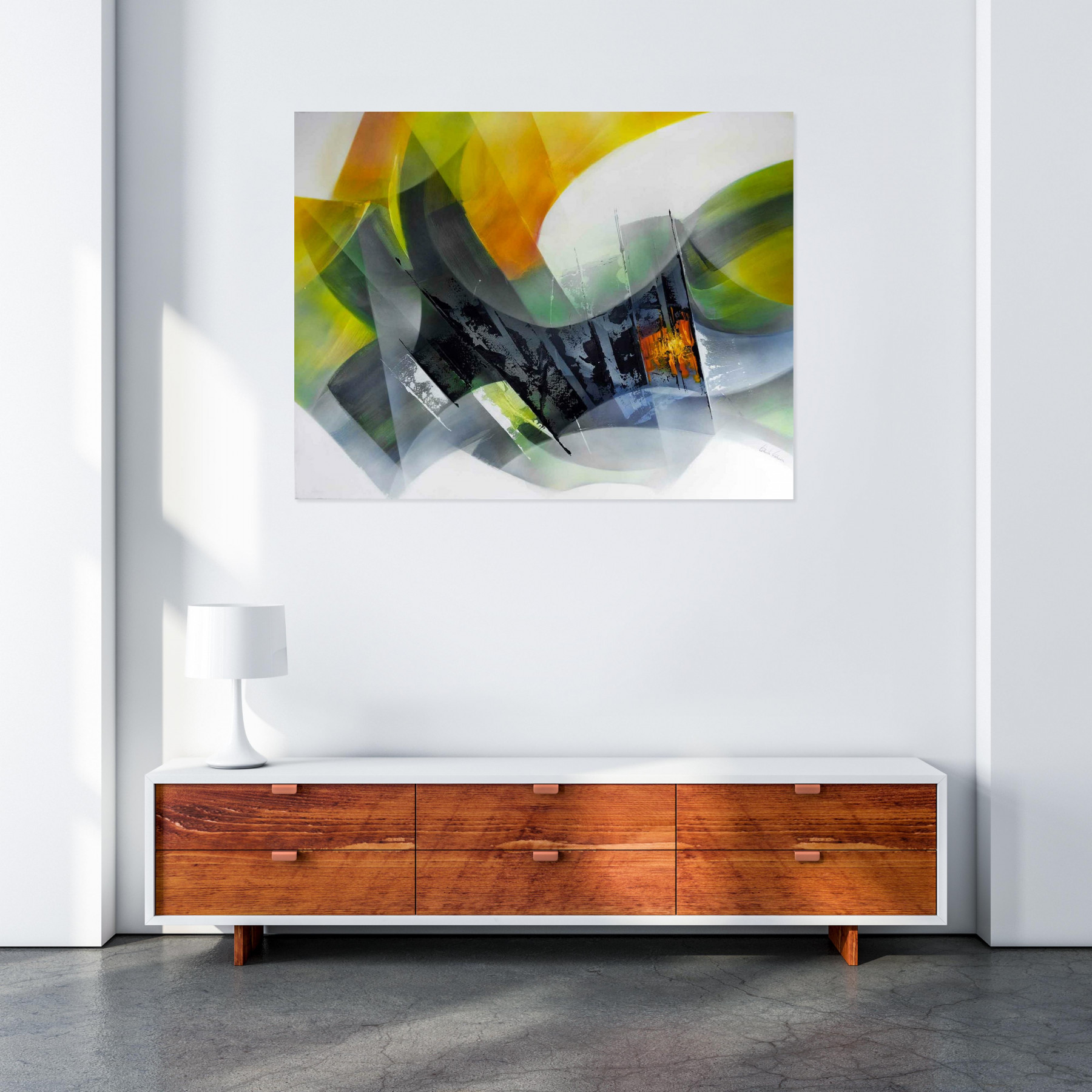 Tenurb-Géneau, Composition 849, peinture - Galerie de vente et d’achat d’art contemporain en ligne Artalistic