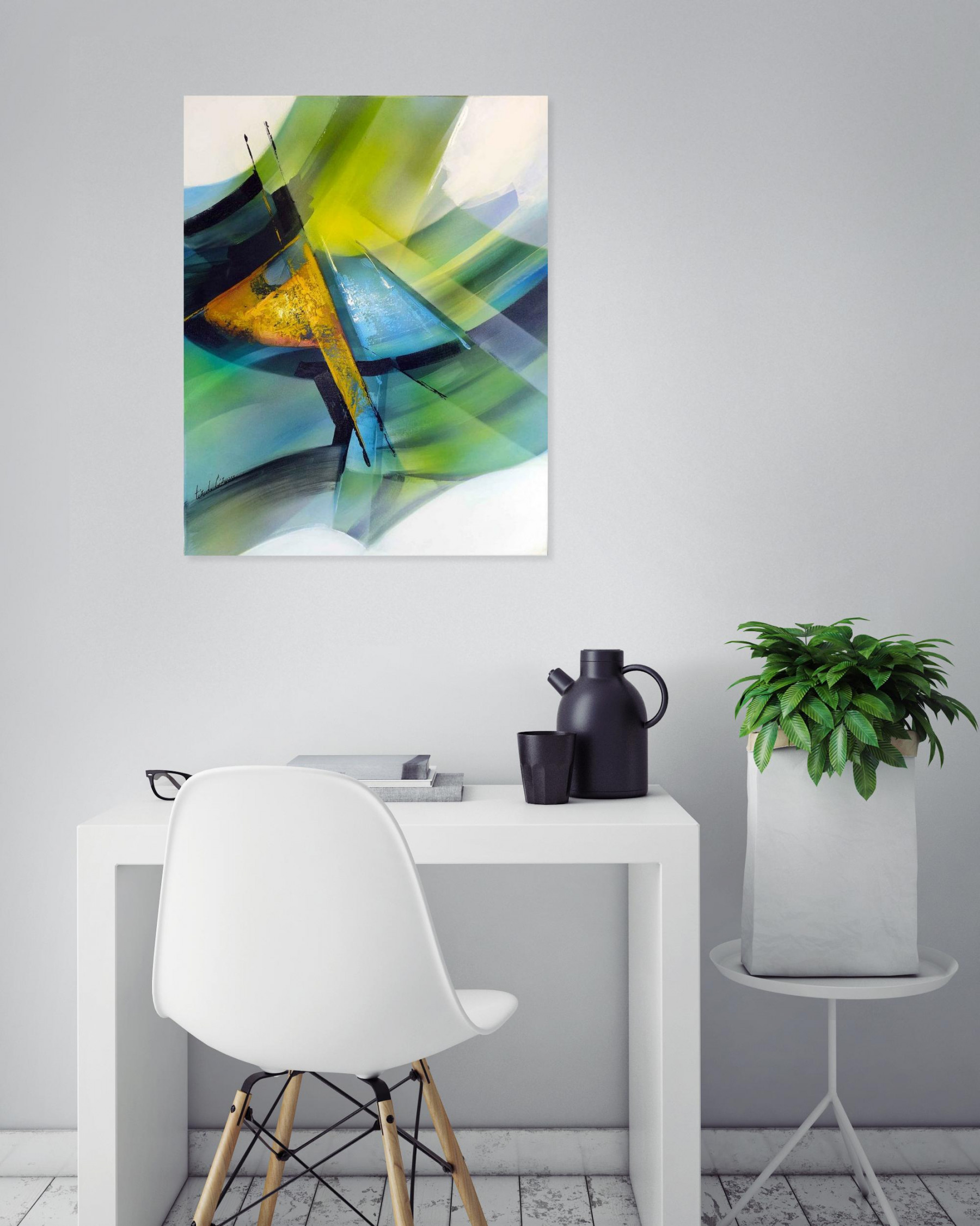 Tenurb-Géneau, Composition 853, peinture - Galerie de vente et d’achat d’art contemporain en ligne Artalistic