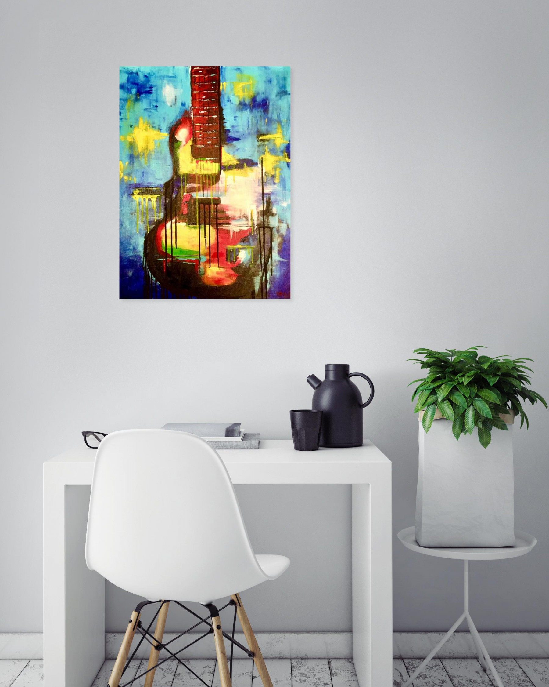 Françoise Augustine, Power chords, peinture - Galerie de vente et d’achat d’art contemporain en ligne Artalistic