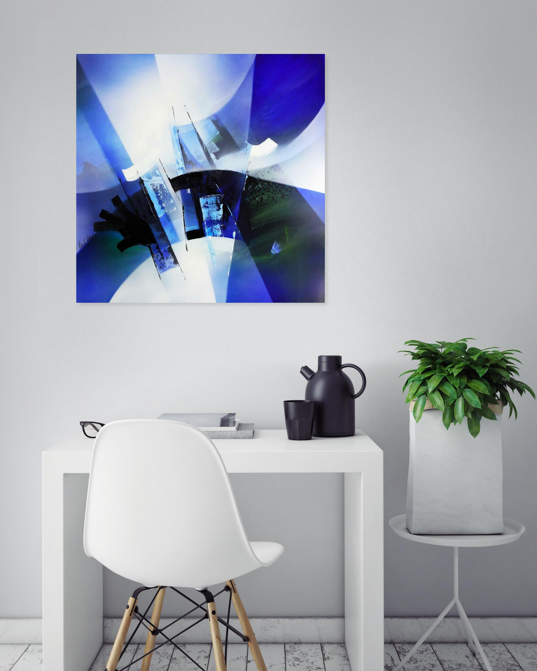 Tenurb-Géneau, Composition 581, peinture - Galerie de vente et d’achat d’art contemporain en ligne Artalistic