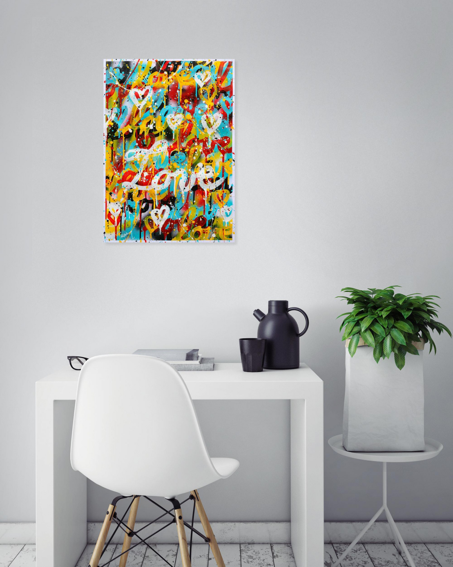 Isabelle Pelletane, Love love 11, peinture - Galerie de vente et d’achat d’art contemporain en ligne Artalistic