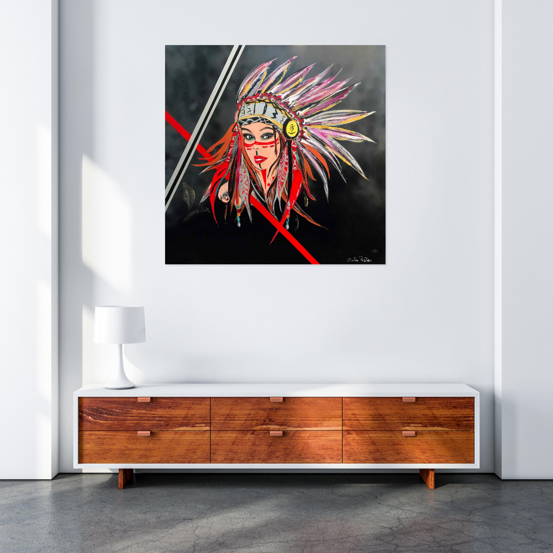 Nicolas Postec, Kachina, peinture - Galerie de vente et d’achat d’art contemporain en ligne Artalistic