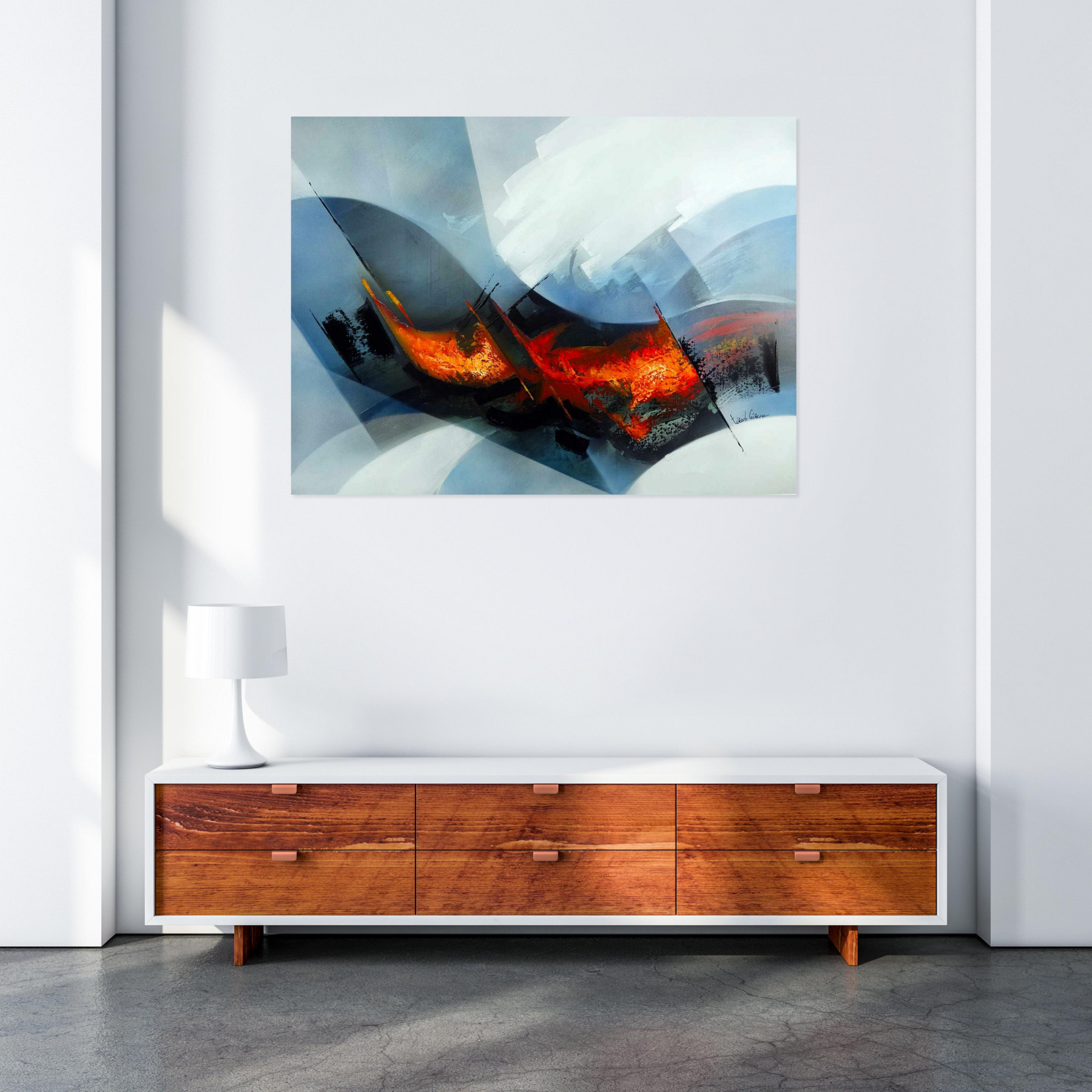 Tenurb-Géneau, composition 668, peinture - Galerie de vente et d’achat d’art contemporain en ligne Artalistic