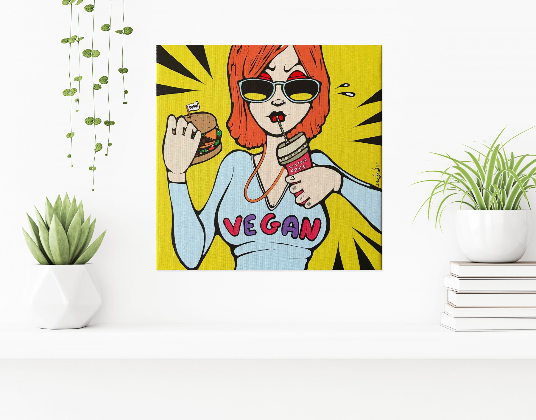 Ewen Gur, Hyper vegan, peinture - Galerie de vente et d’achat d’art contemporain en ligne Artalistic