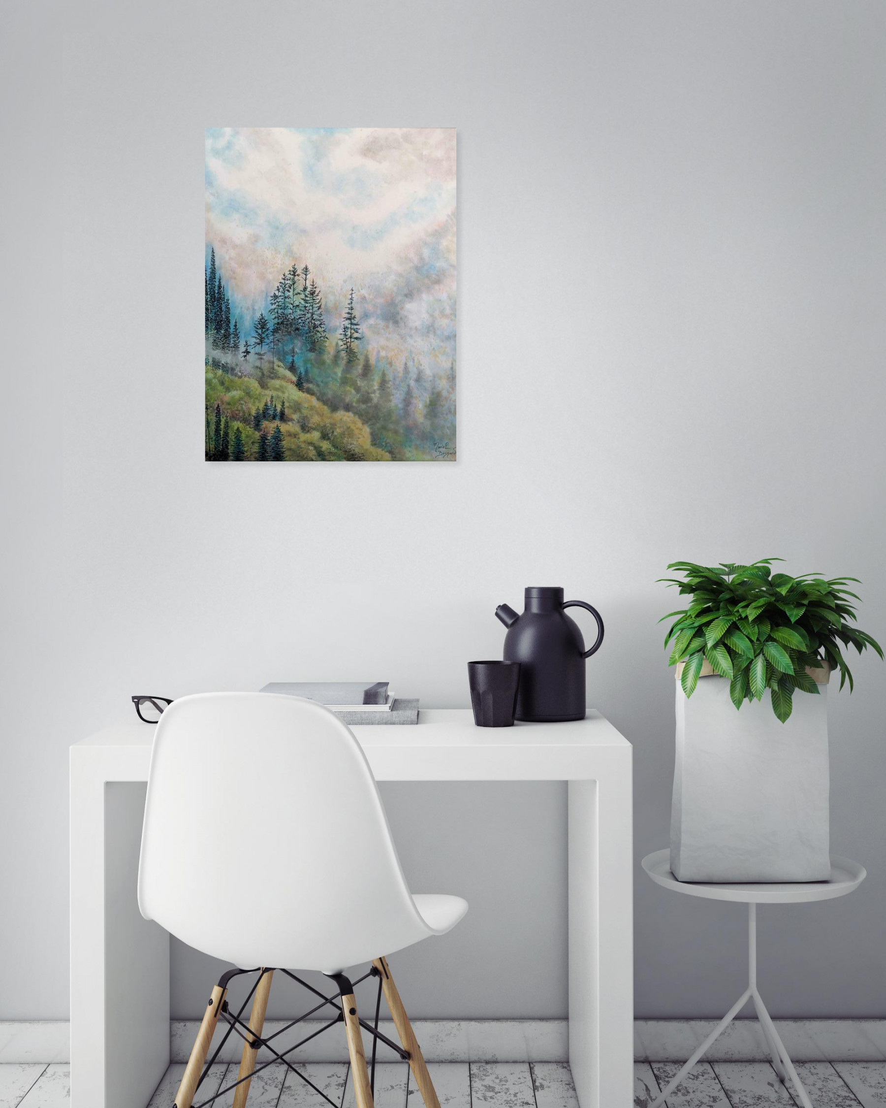 Muriel Besnard, enchantement ouaté, peinture - Galerie de vente et d’achat d’art contemporain en ligne Artalistic