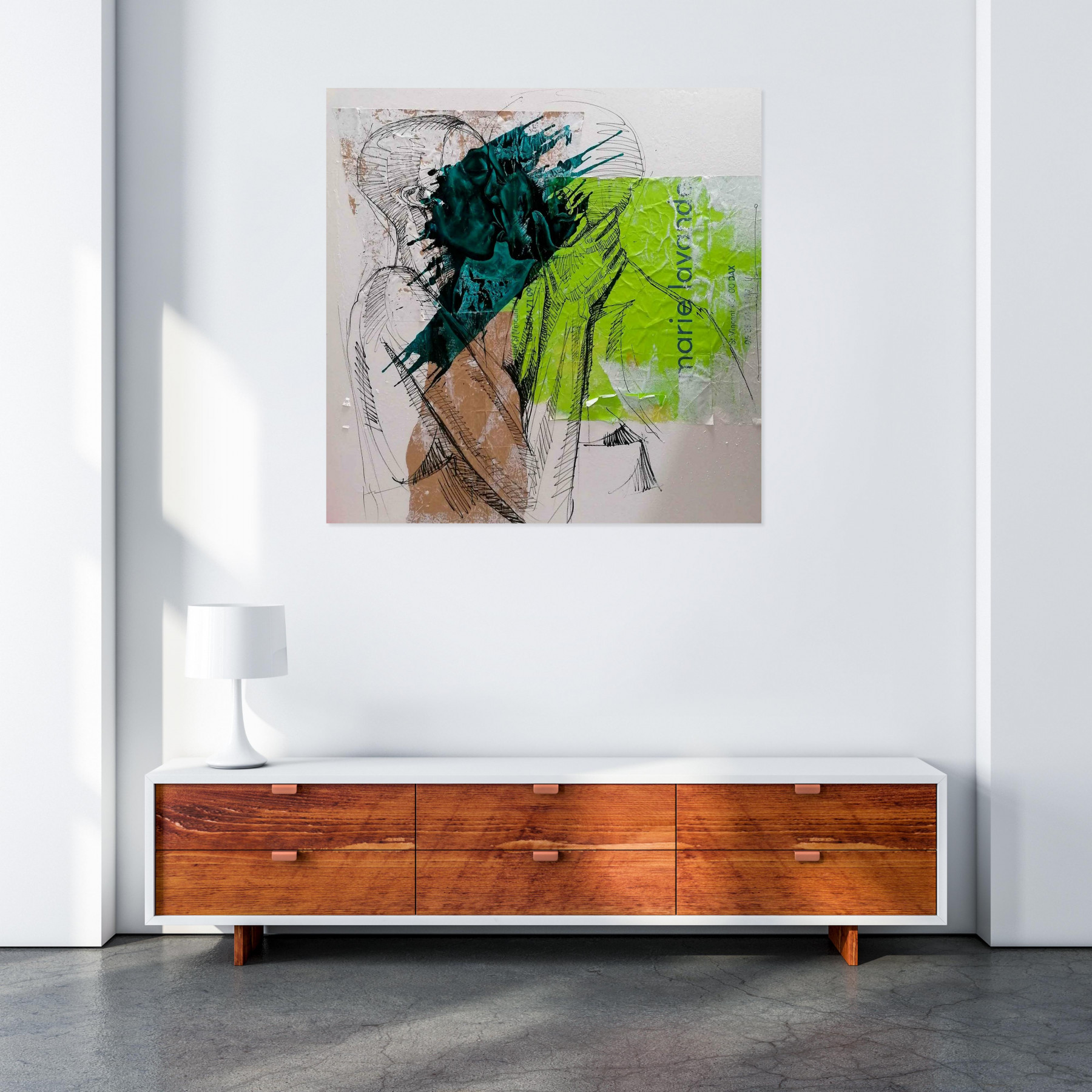 Marcelin Yao, Le baiser, peinture - Galerie de vente et d’achat d’art contemporain en ligne Artalistic