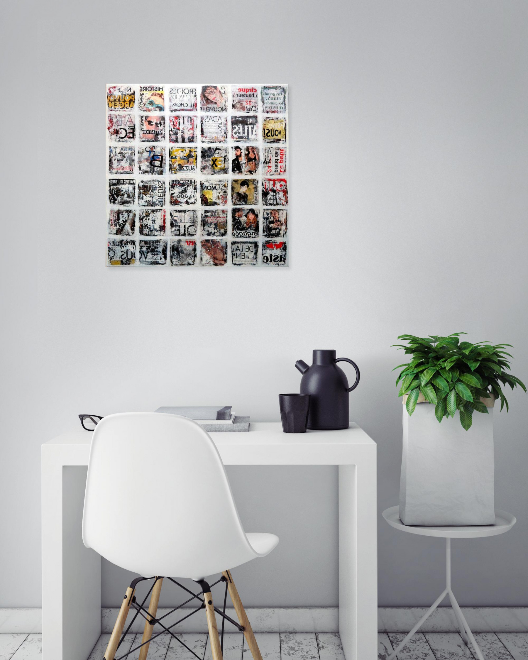 Valérie Nogier, Passé en revue, peinture - Galerie de vente et d’achat d’art contemporain en ligne Artalistic