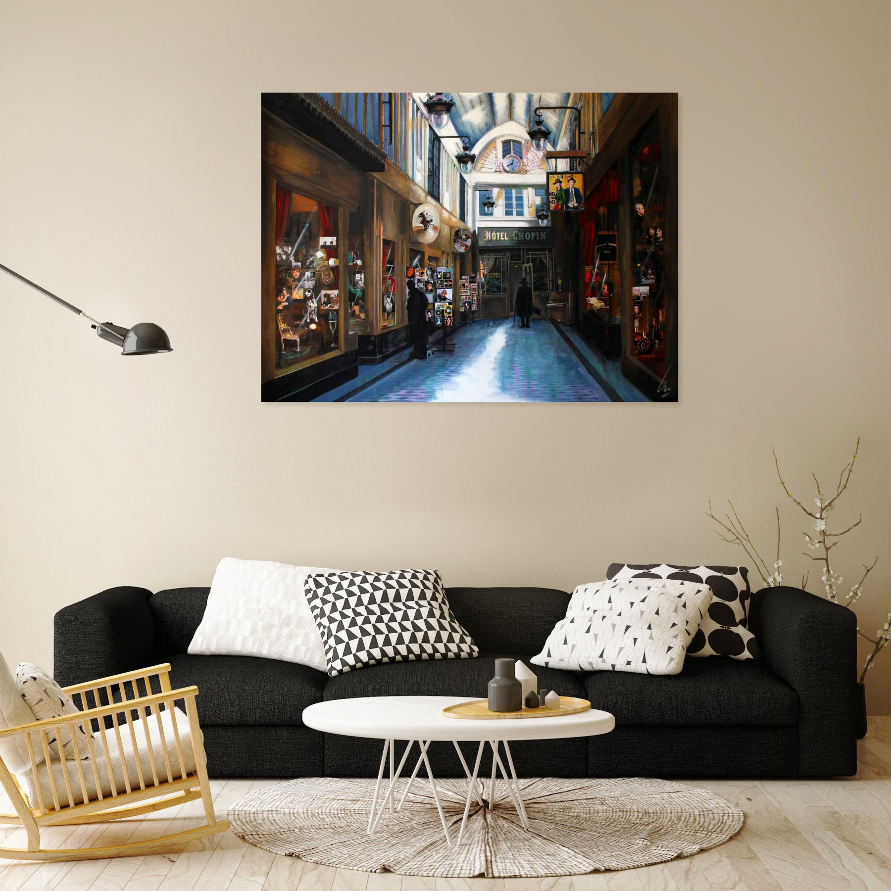 Nathalie Lemaitre, Hotel Chopin, peinture - Galerie de vente et d’achat d’art contemporain en ligne Artalistic