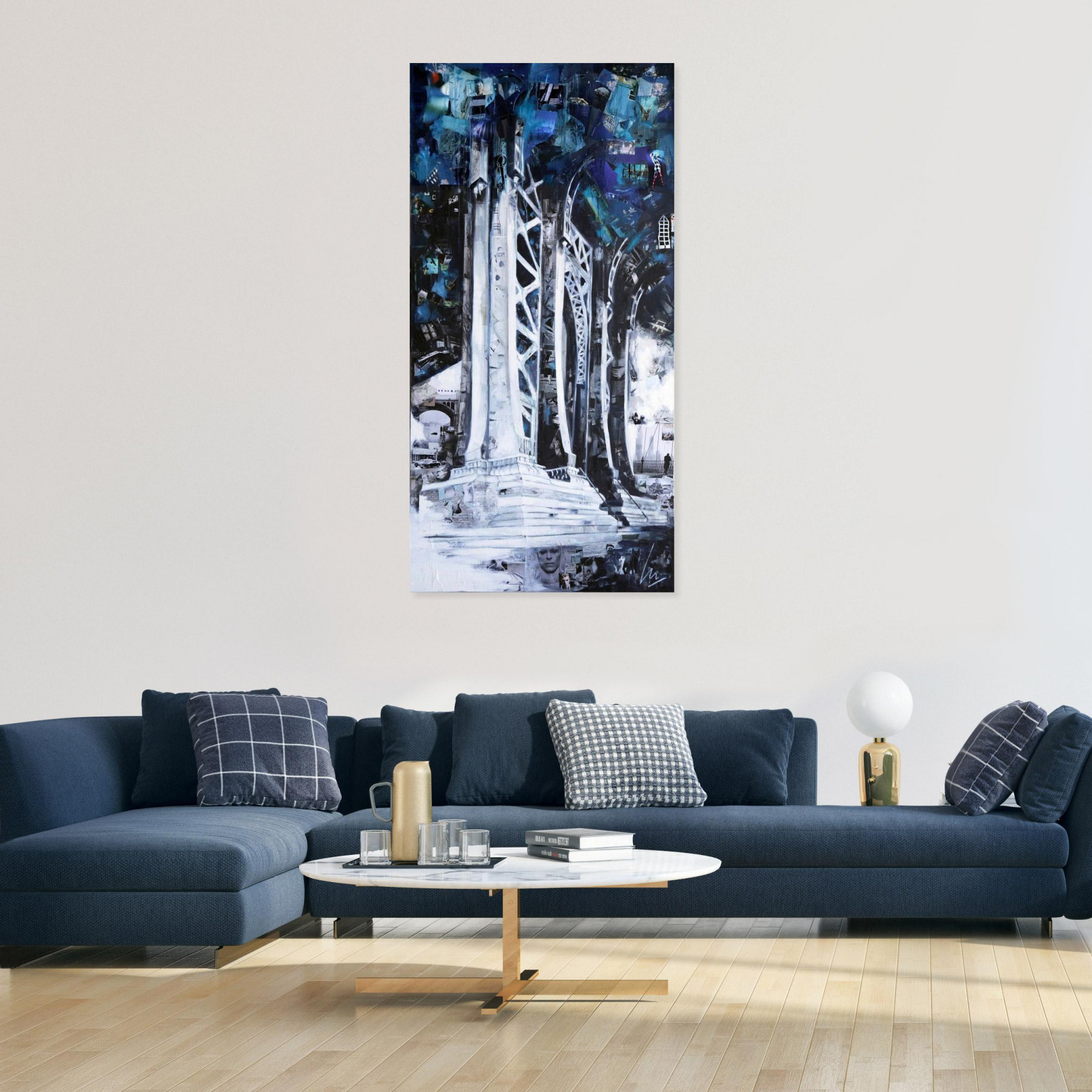 Nathalie Lemaitre, Iron Bridge, peinture - Galerie de vente et d’achat d’art contemporain en ligne Artalistic