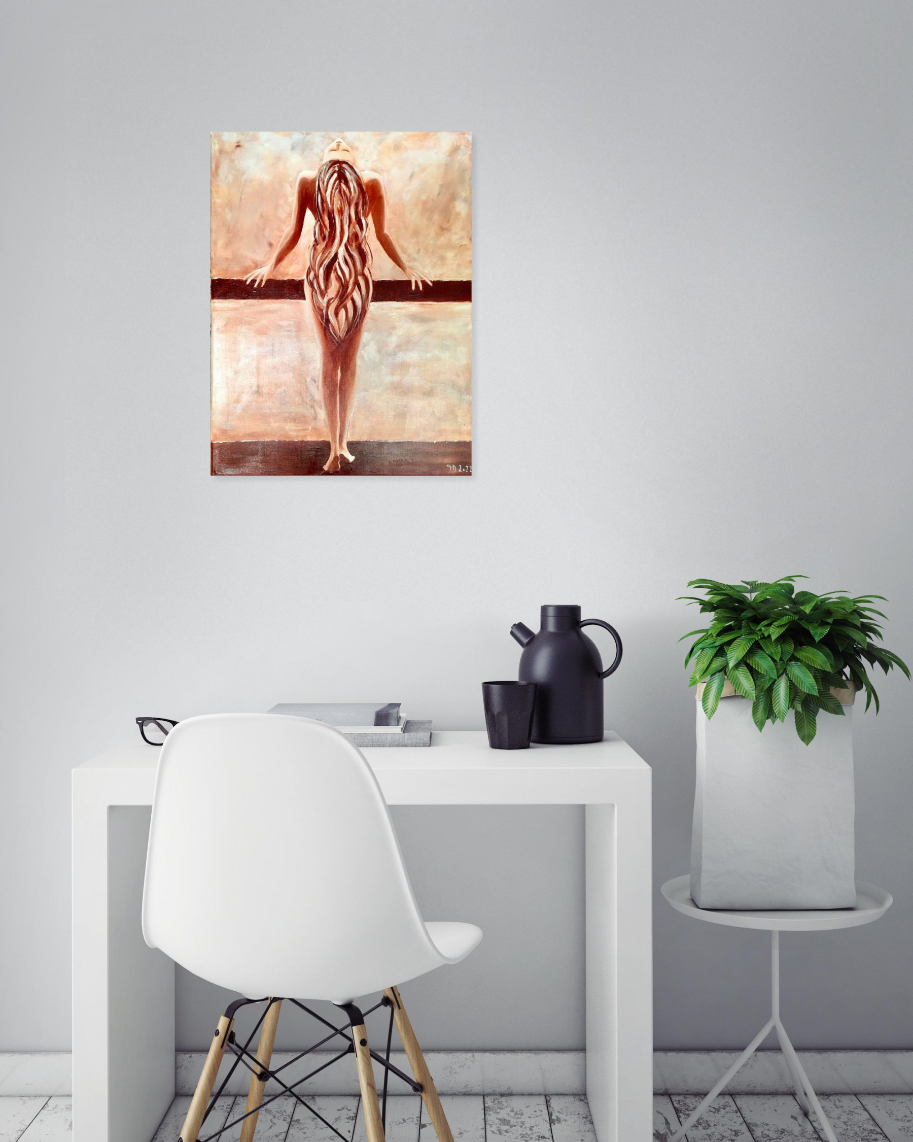 Françoise Augustine, L'éveil, peinture - Galerie de vente et d’achat d’art contemporain en ligne Artalistic