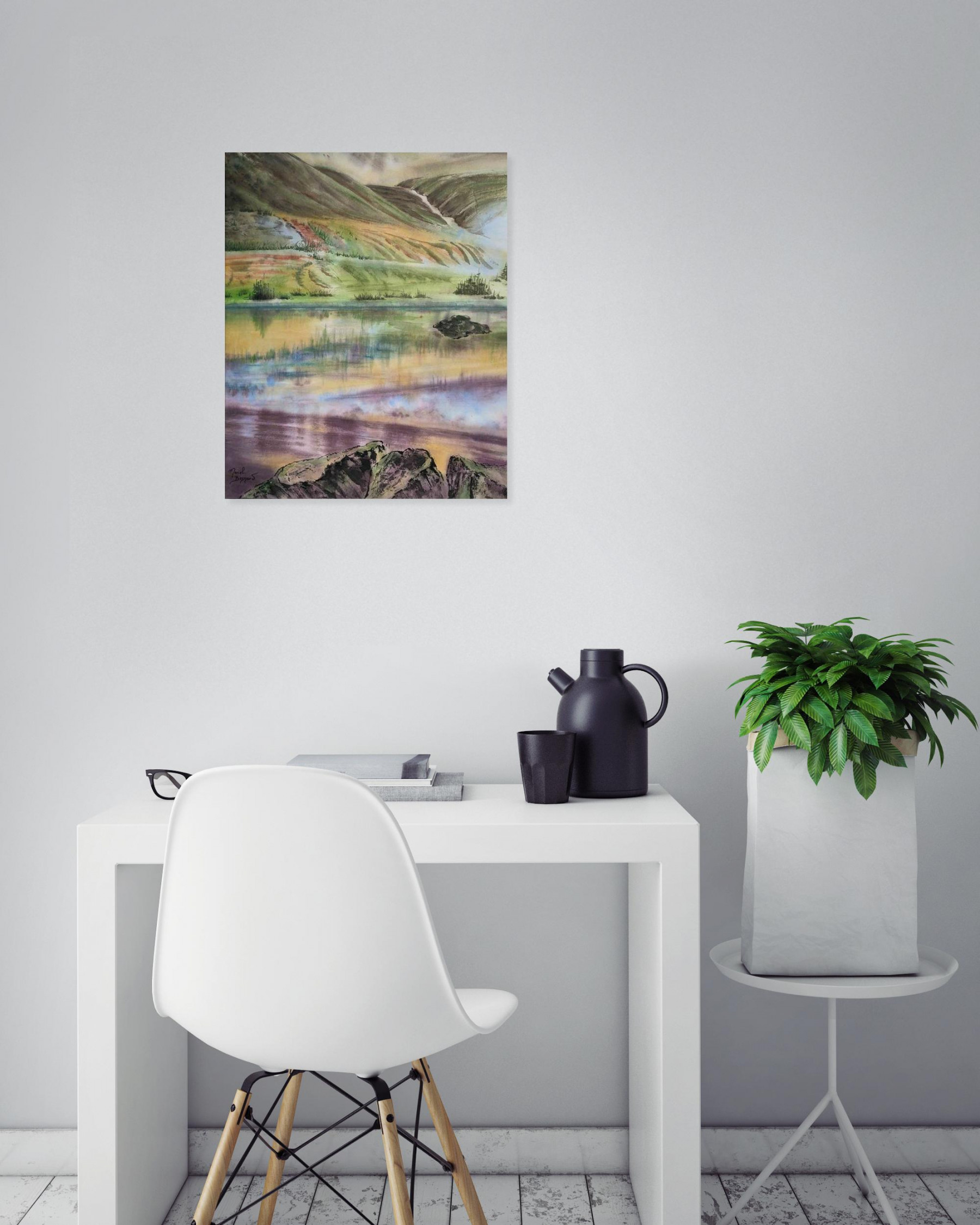 Muriel Besnard, reflets, peinture - Galerie de vente et d’achat d’art contemporain en ligne Artalistic