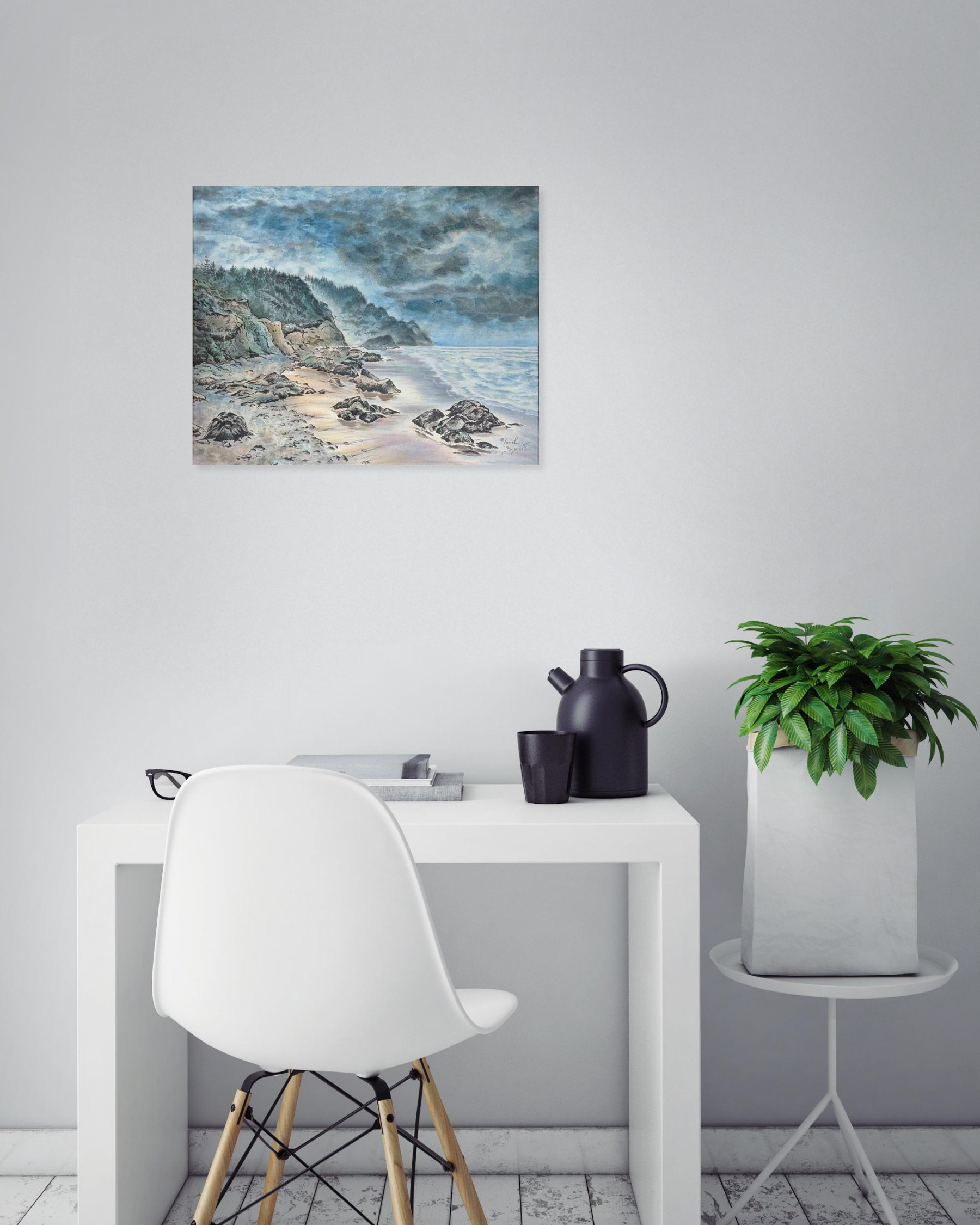 Muriel Besnard, Turbulence côtière, peinture - Galerie de vente et d’achat d’art contemporain en ligne Artalistic