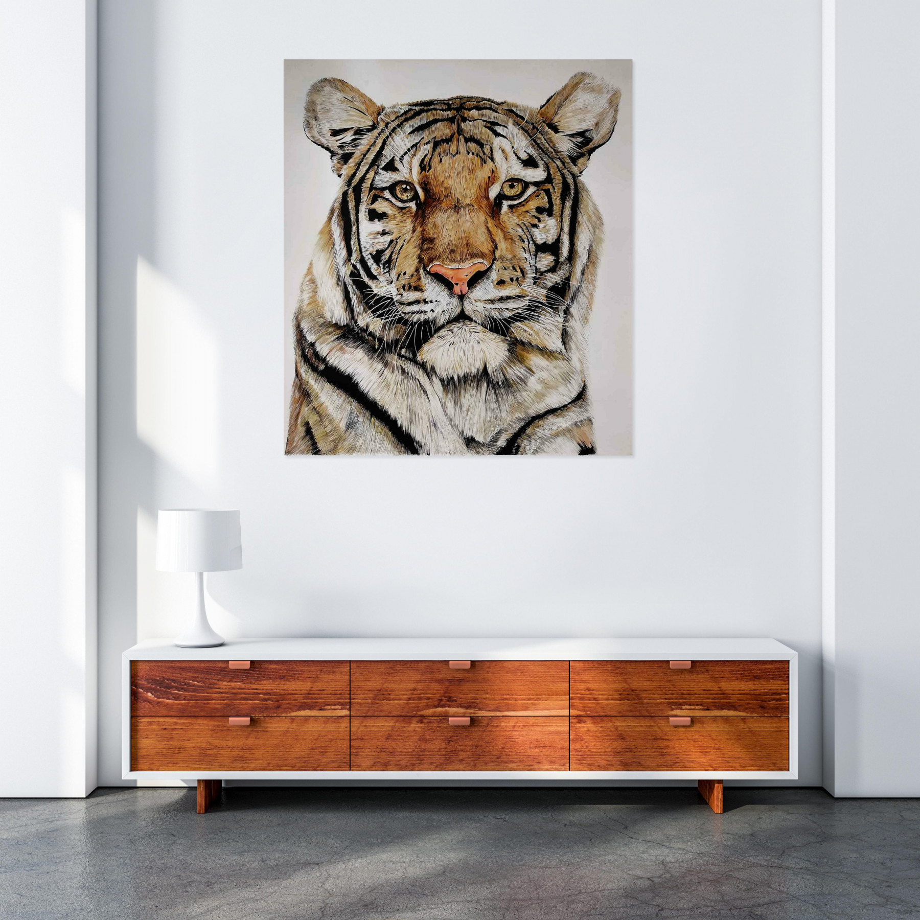 Lucile Maury, Tigre, dessin - Galerie de vente et d’achat d’art contemporain en ligne Artalistic