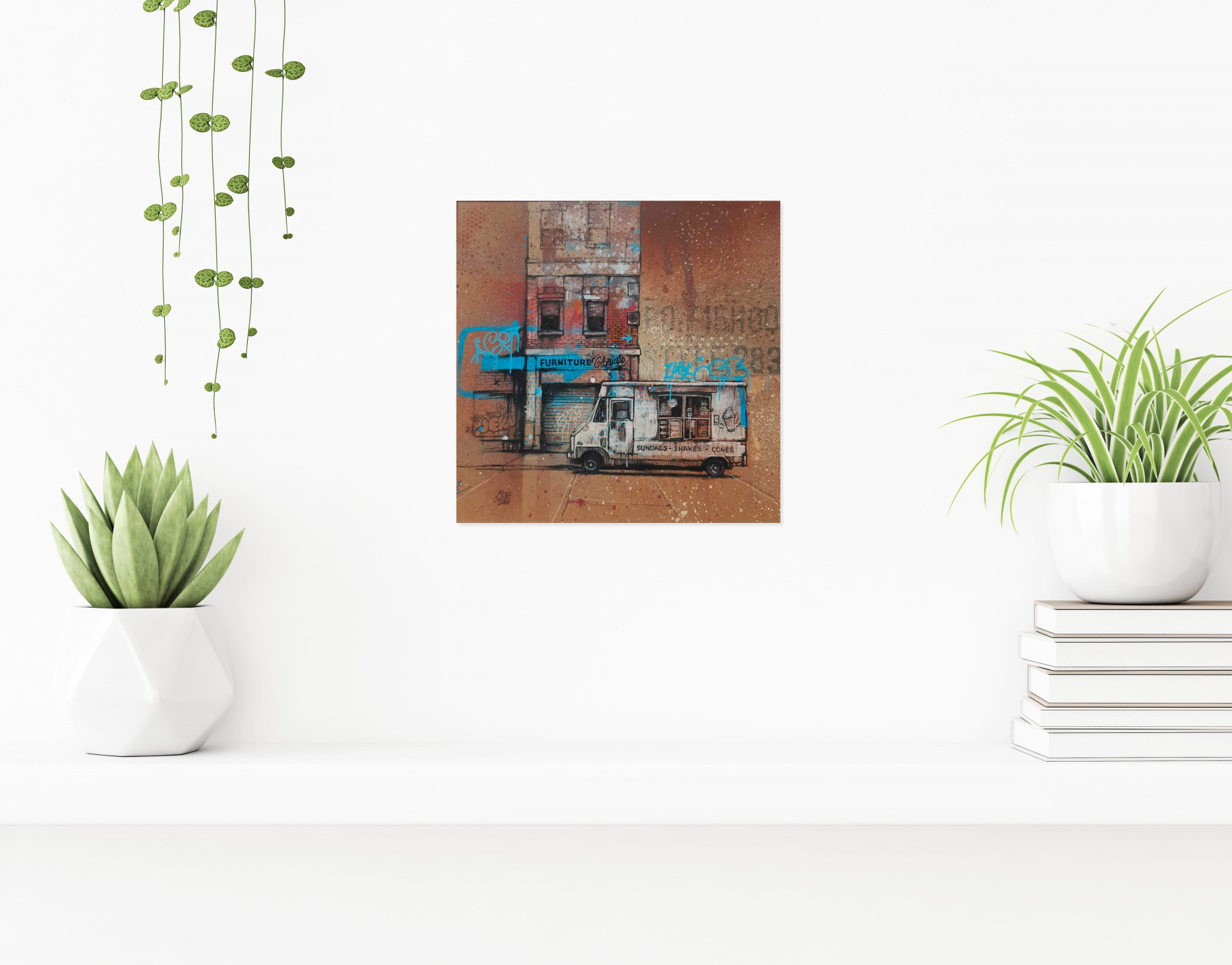 GraffMatt, Street in Brooklyn, peinture - Galerie de vente et d’achat d’art contemporain en ligne Artalistic