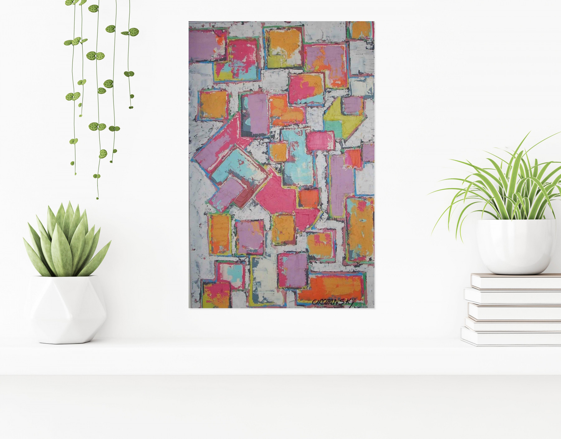 Joel Circhansky, série perceptions et formes, peinture - Galerie de vente et d’achat d’art contemporain en ligne Artalistic