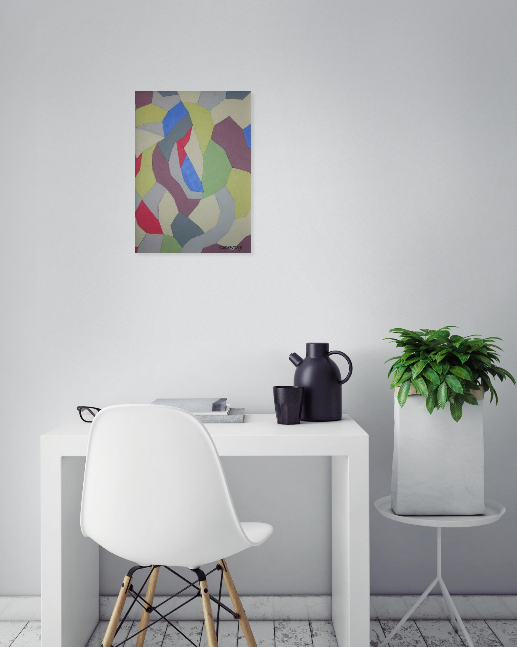 Joel Circhansky, série perceptions et formes, peinture - Galerie de vente et d’achat d’art contemporain en ligne Artalistic
