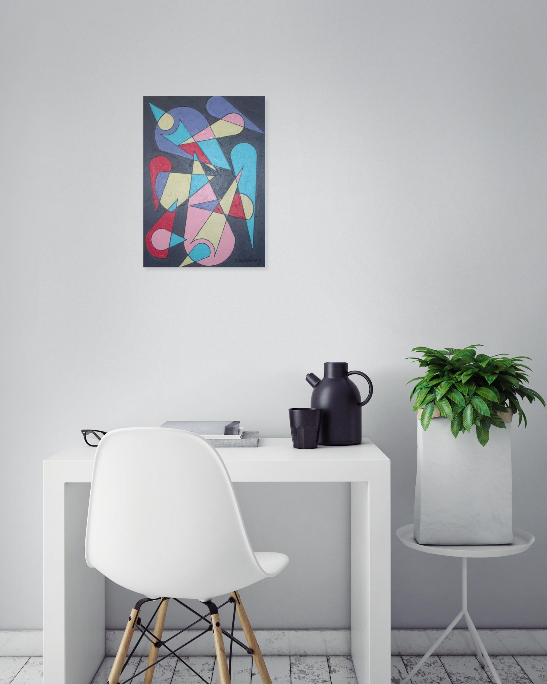 Joel Circhansky, série perceptions et formes, peinture - Galerie de vente et d’achat d’art contemporain en ligne Artalistic