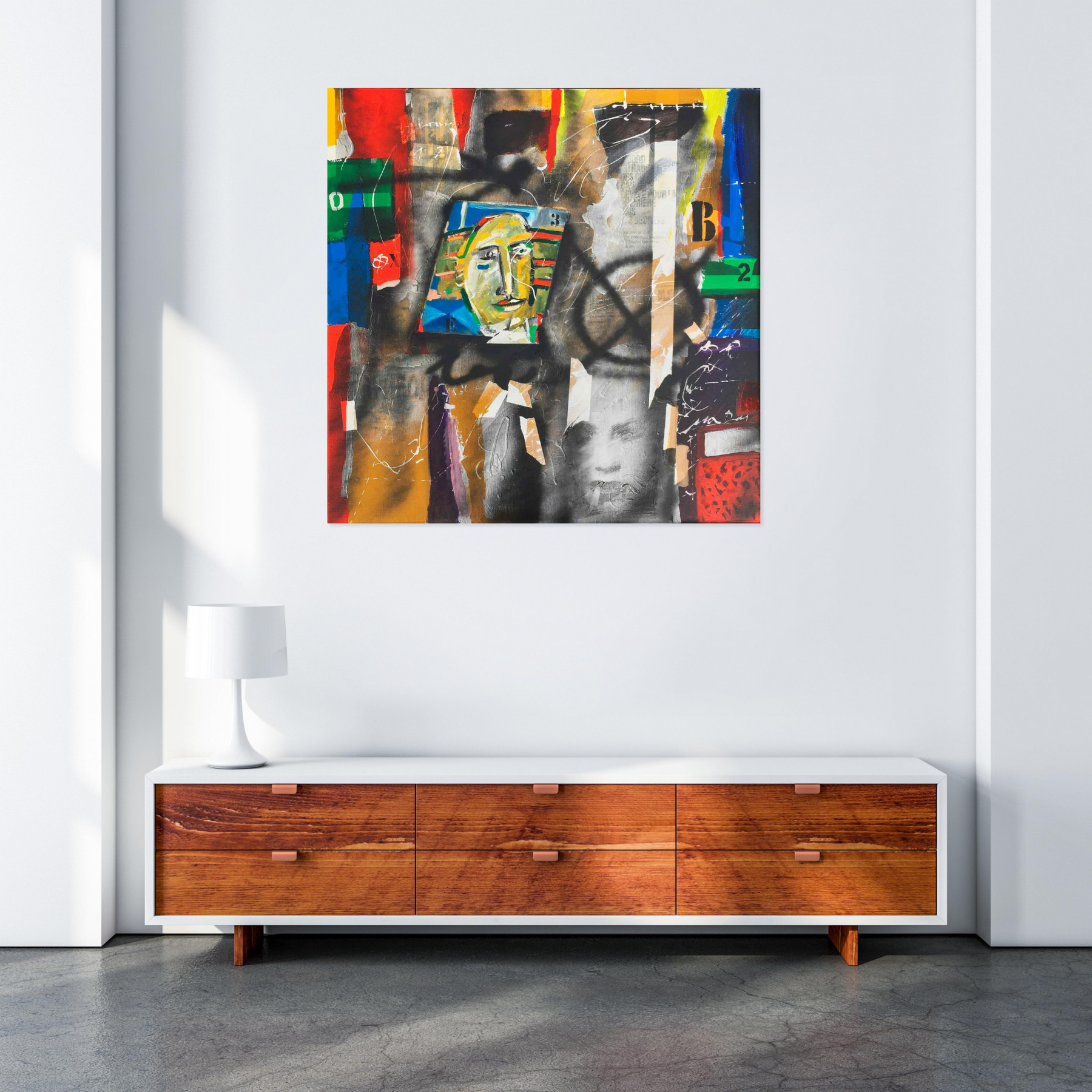 Mijat, Composition, peinture - Galerie de vente et d’achat d’art contemporain en ligne Artalistic