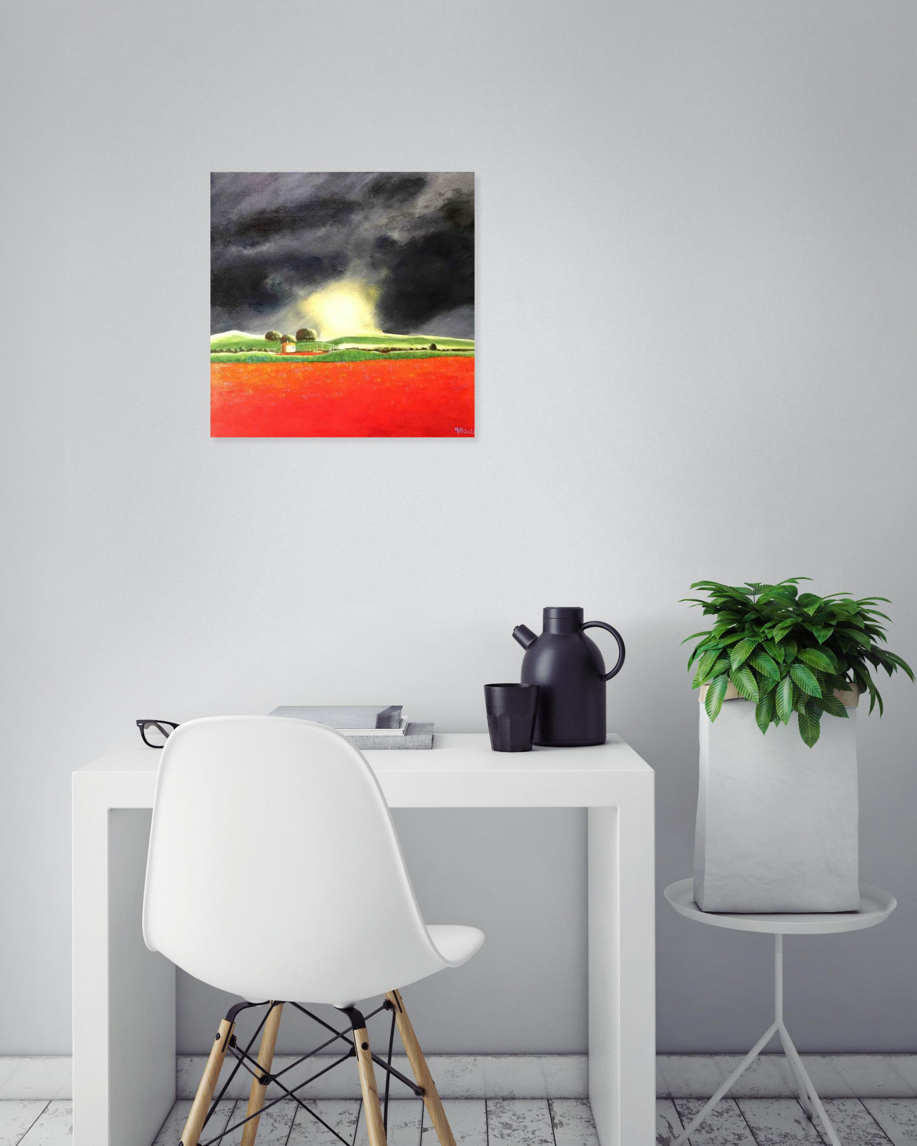 Françoise Augustine, un jour de mars, peinture - Galerie de vente et d’achat d’art contemporain en ligne Artalistic