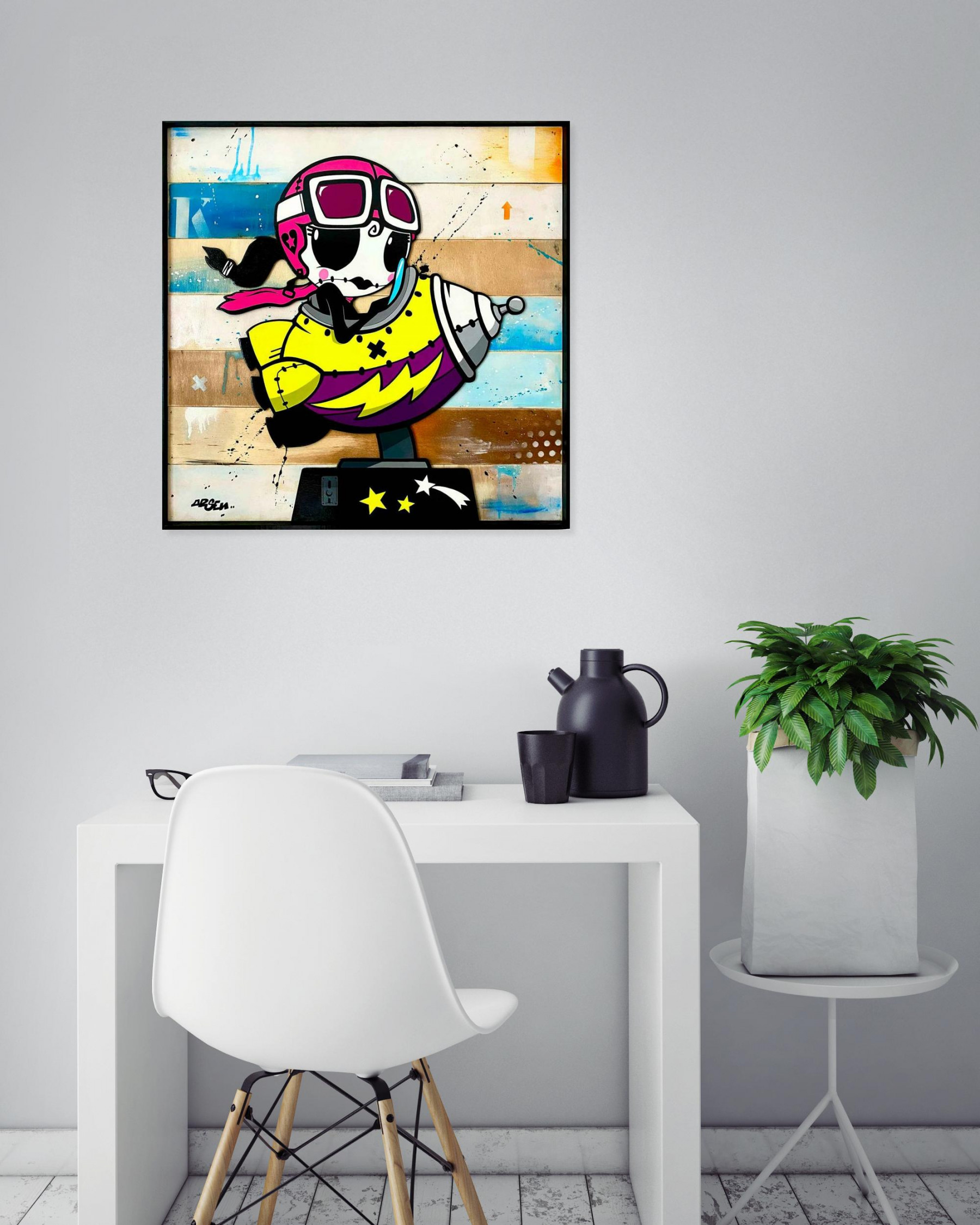 Arsen, fille de l'air, peinture - Galerie de vente et d’achat d’art contemporain en ligne Artalistic