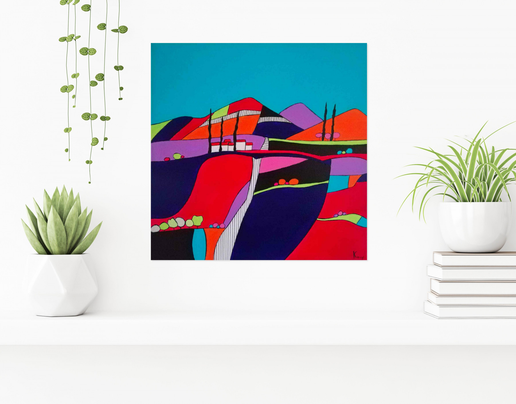 Carole Carpier, The grove, peinture - Galerie de vente et d’achat d’art contemporain en ligne Artalistic
