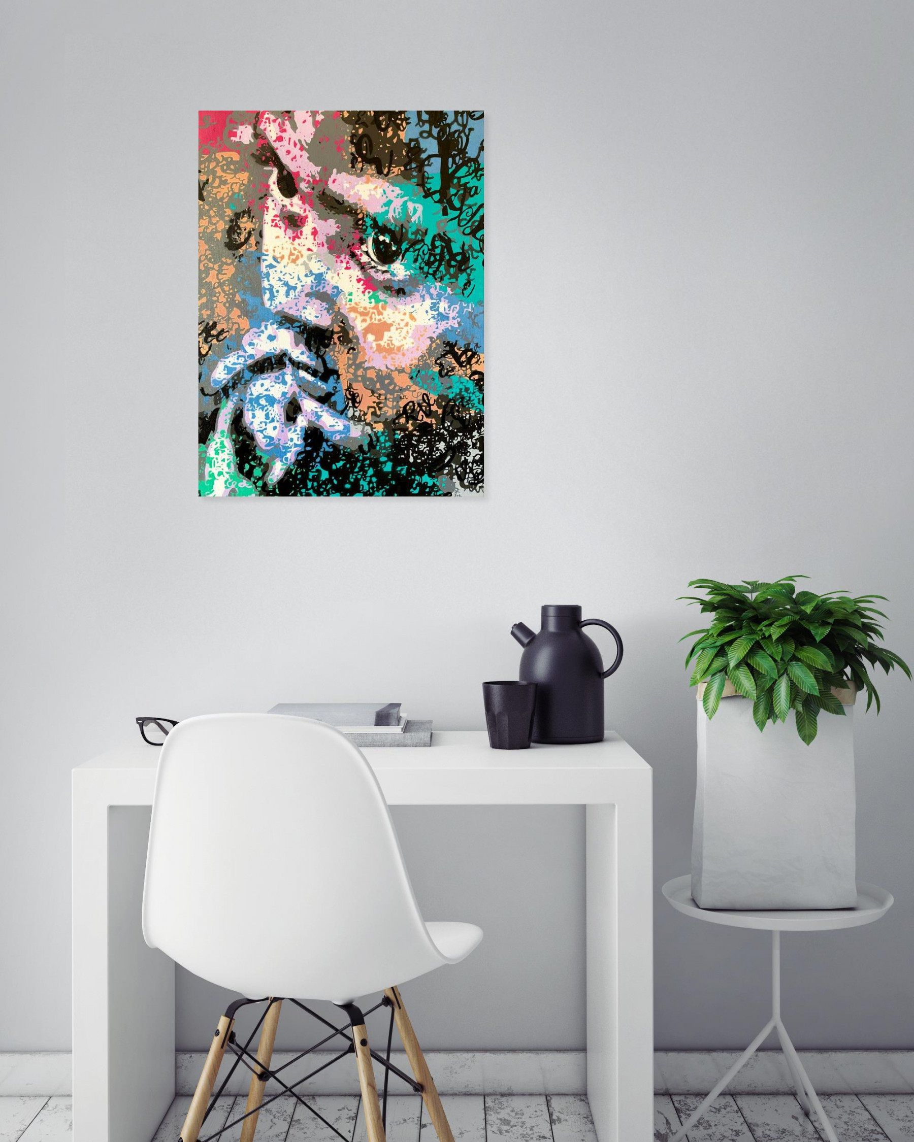 Lucie Lith, The look, peinture - Galerie de vente et d’achat d’art contemporain en ligne Artalistic