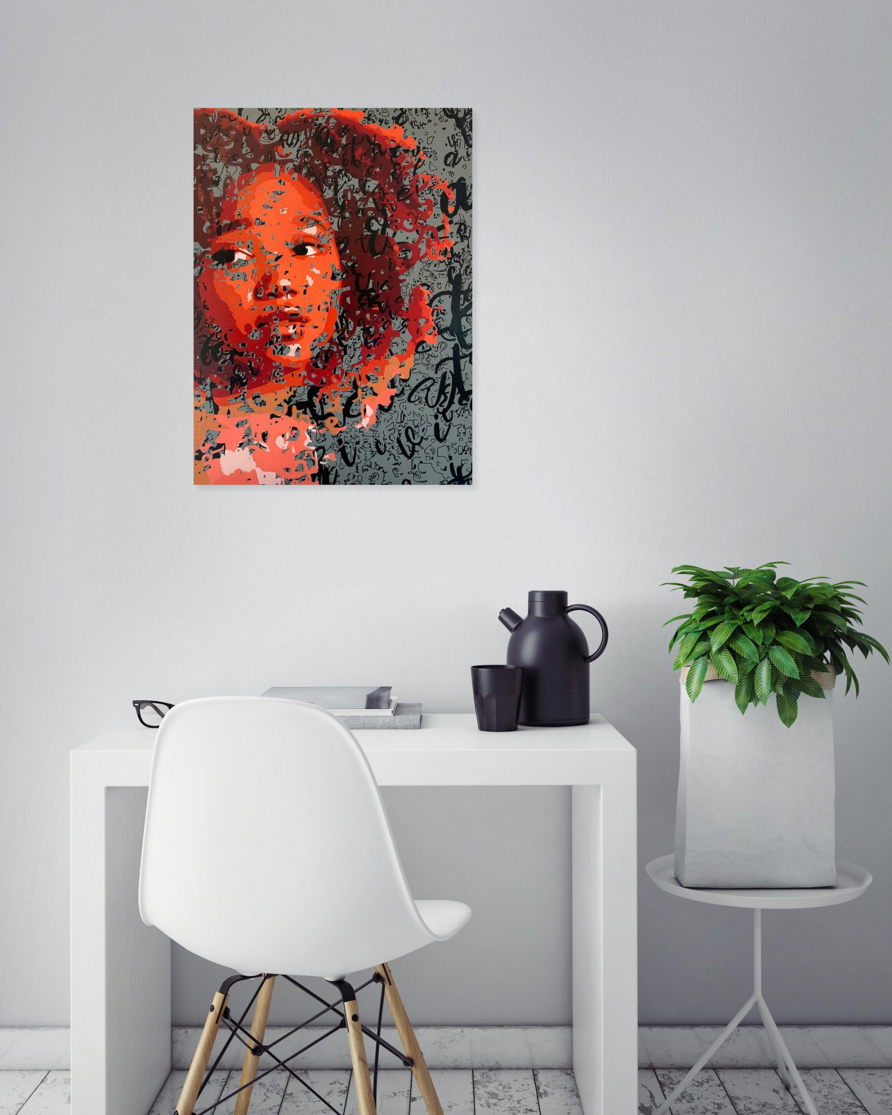 Lucie Lith, Rouge, peinture - Galerie de vente et d’achat d’art contemporain en ligne Artalistic