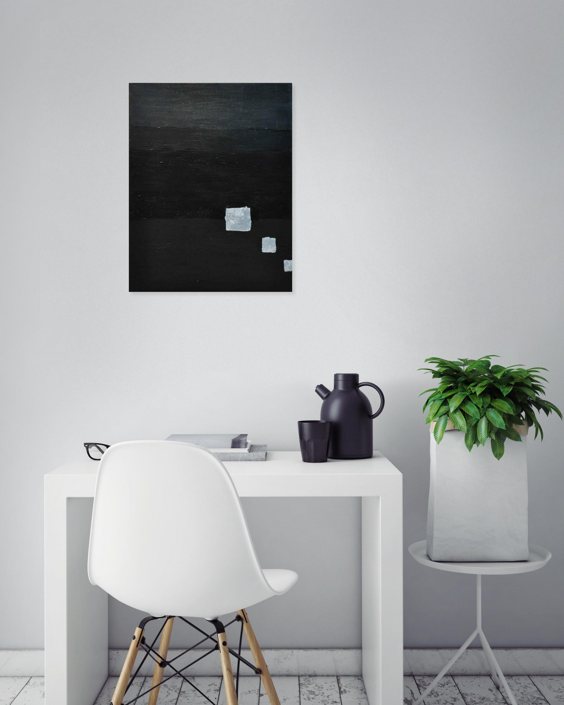 Bridg', black graphic II, peinture - Galerie de vente et d’achat d’art contemporain en ligne Artalistic