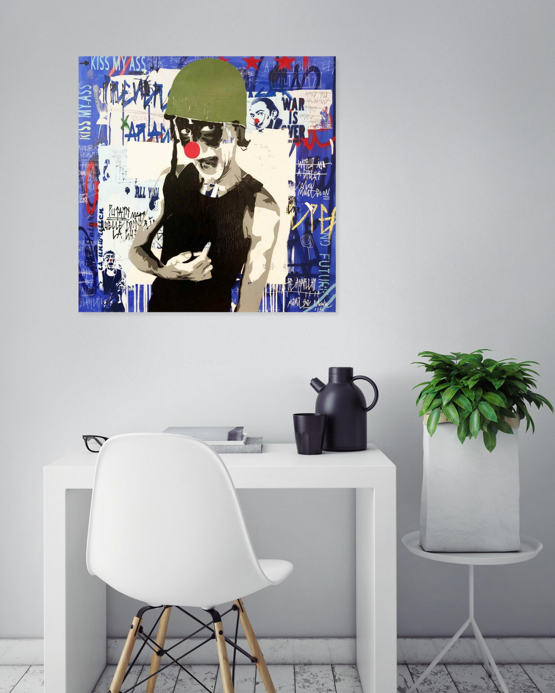 Mimi the Clown, Clown army, peinture - Galerie de vente et d’achat d’art contemporain en ligne Artalistic