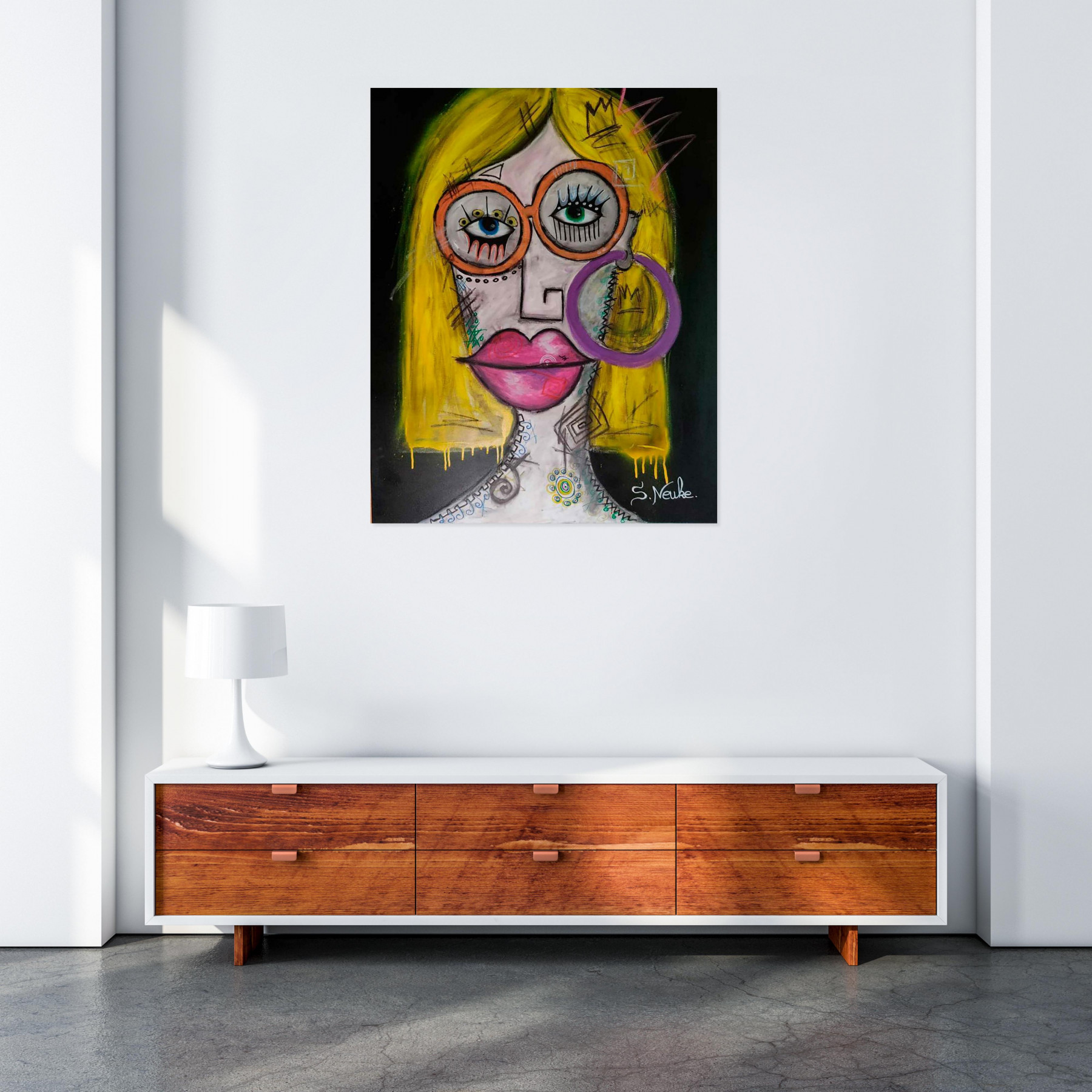 Gagart, autoportrait, peinture - Galerie de vente et d’achat d’art contemporain en ligne Artalistic