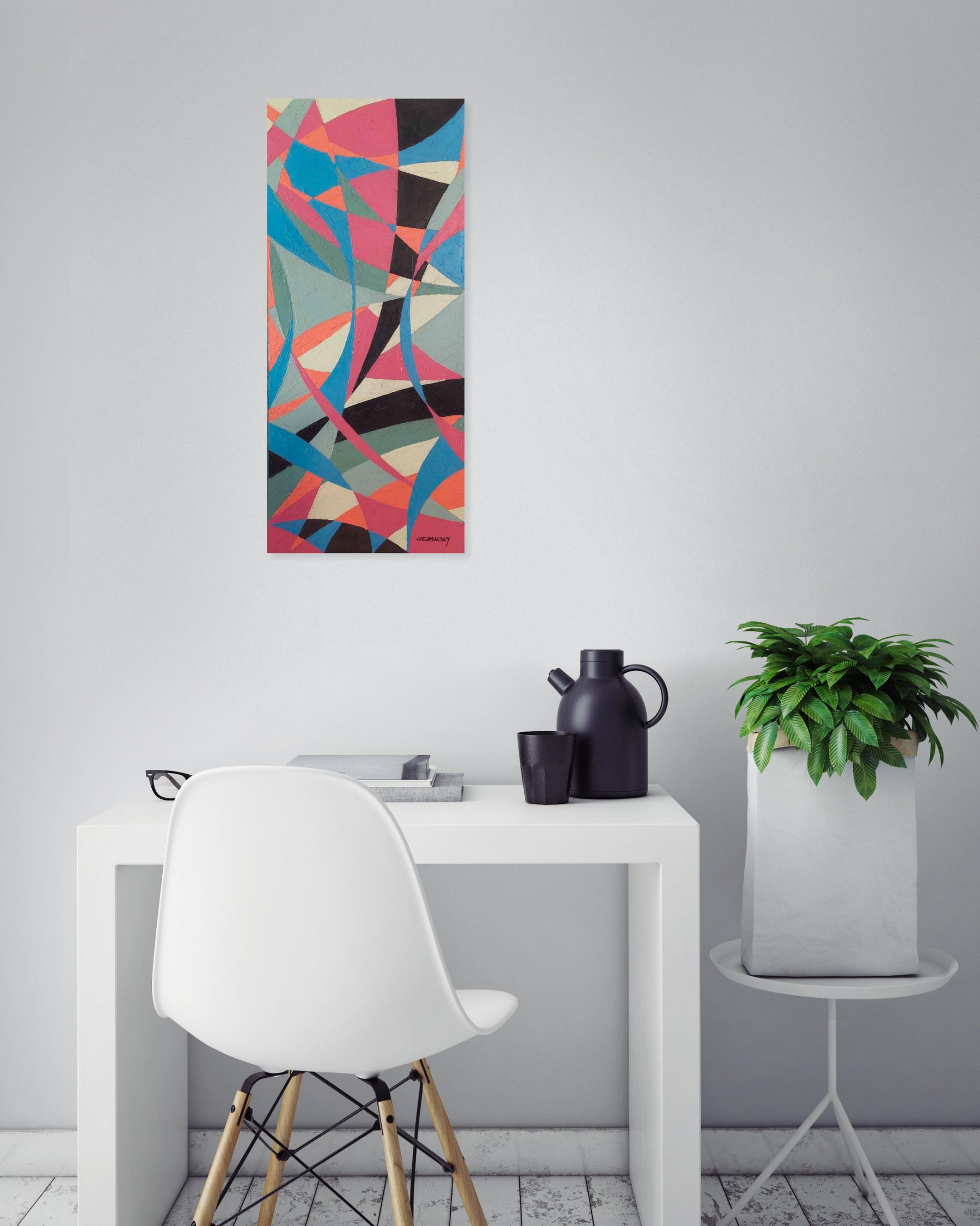 Joël Circhansky, série African, peinture - Galerie de vente et d’achat d’art contemporain en ligne Artalistic