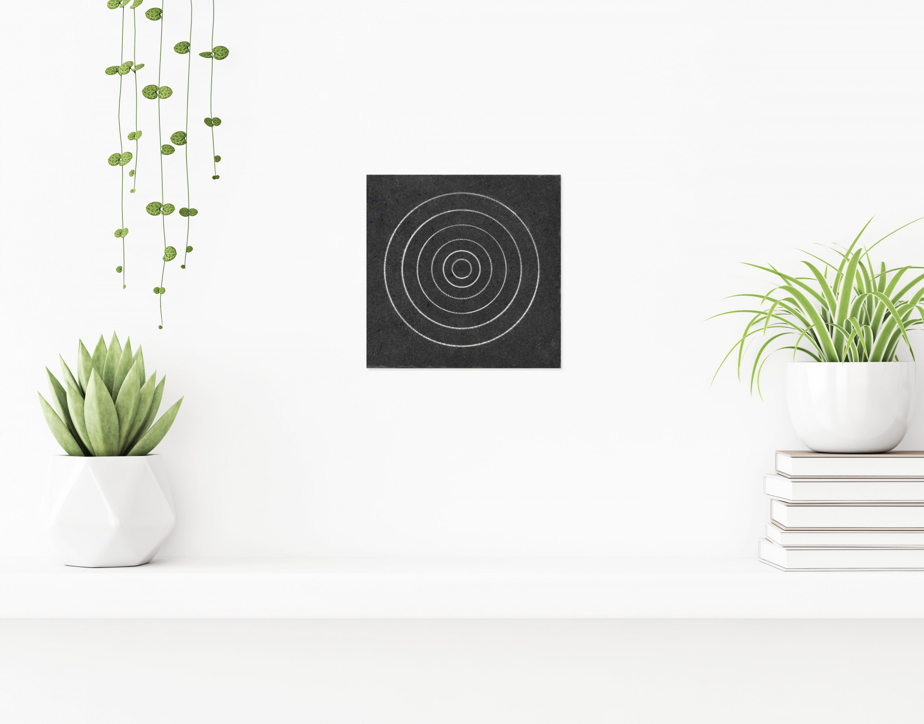 Marc Mugnier, traces circulaires argentées, peinture - Galerie de vente et d’achat d’art contemporain en ligne Artalistic