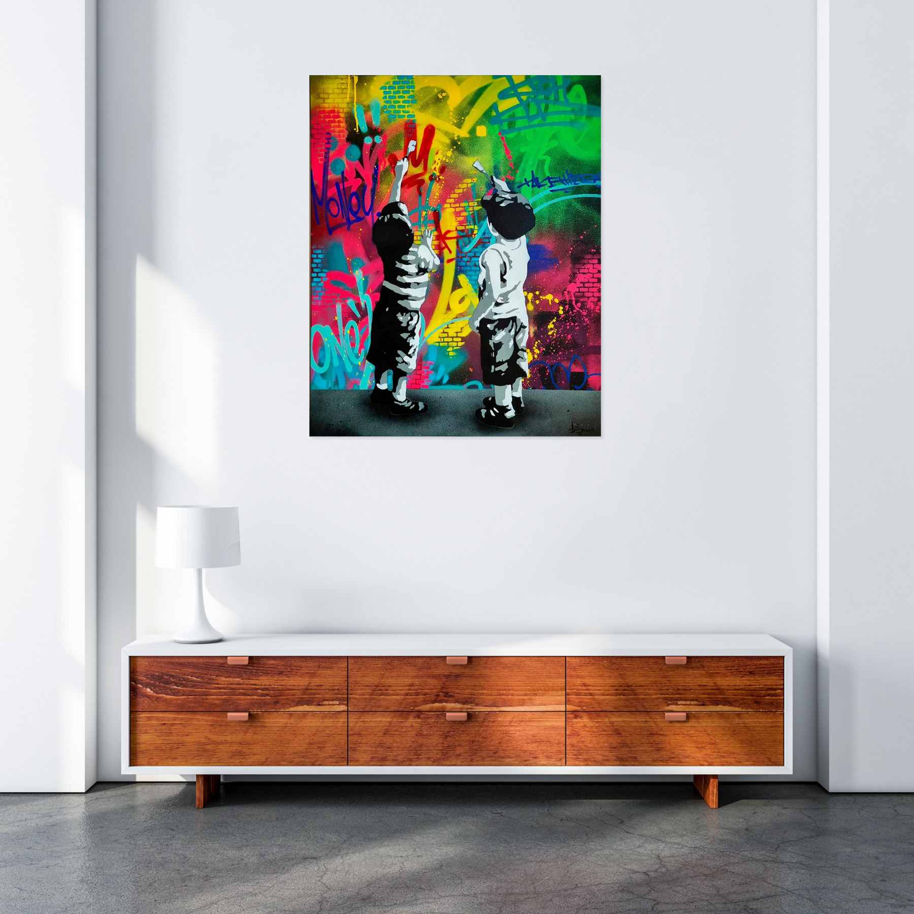 Asko Art, Young vandals, peinture - Galerie de vente et d’achat d’art contemporain en ligne Artalistic