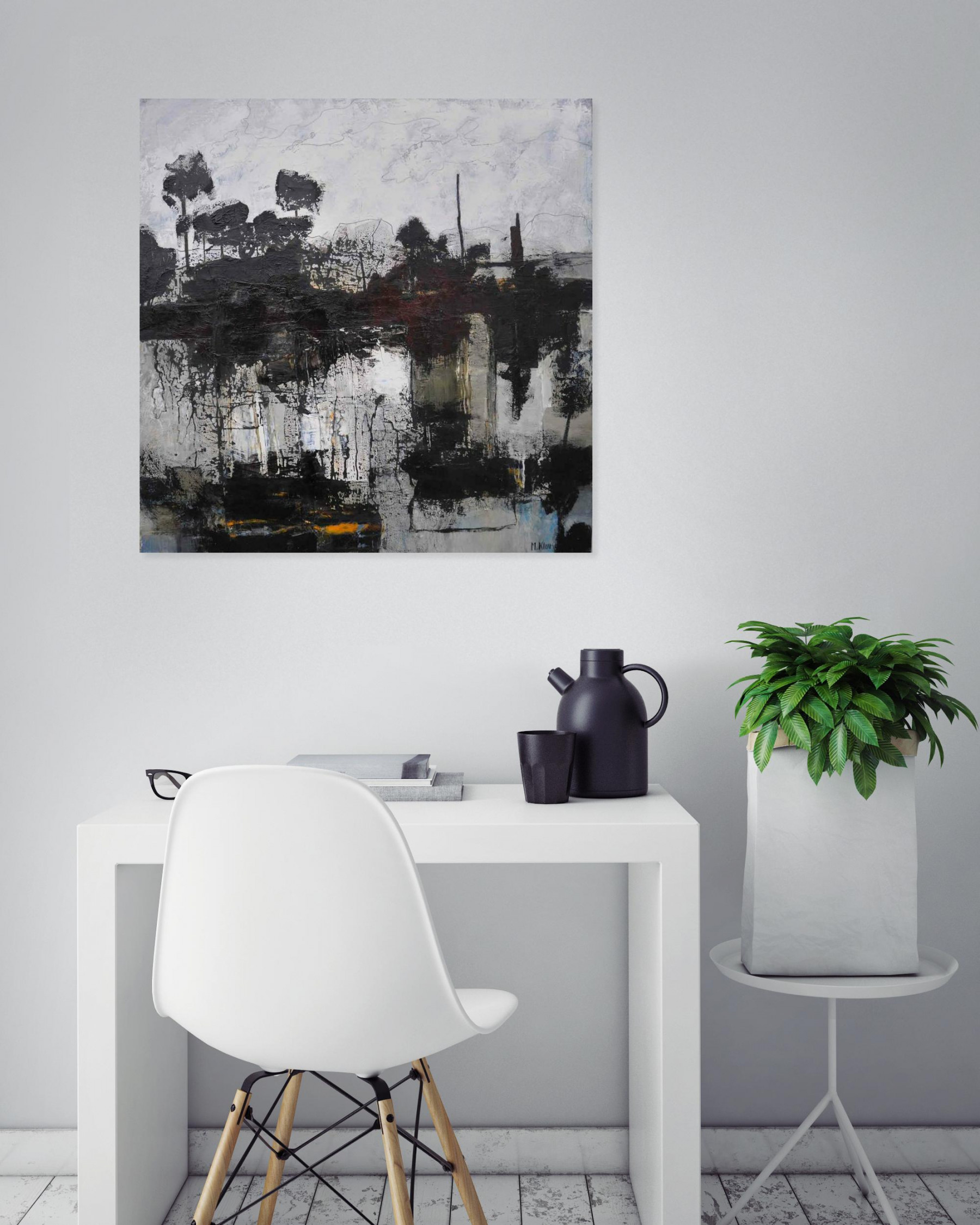 Michele Klur, Paysage, peinture - Galerie de vente et d’achat d’art contemporain en ligne Artalistic