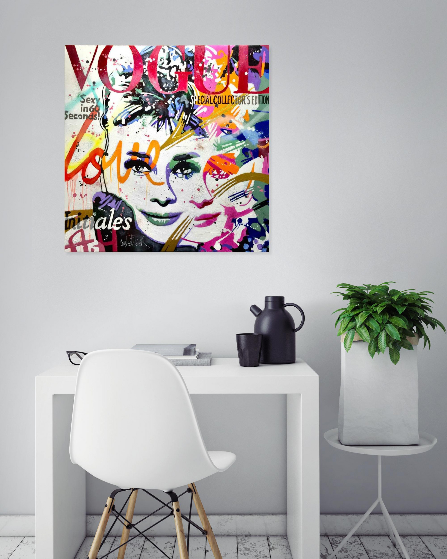 Patrick Cornée, Initiales A.H, peinture - Galerie de vente et d’achat d’art contemporain en ligne Artalistic